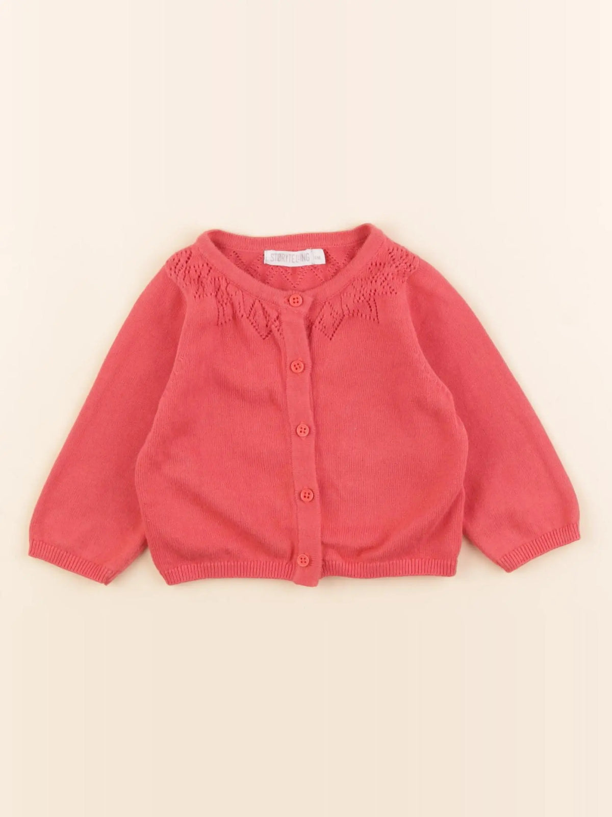 Storytelling - gilet rose - 6 mois