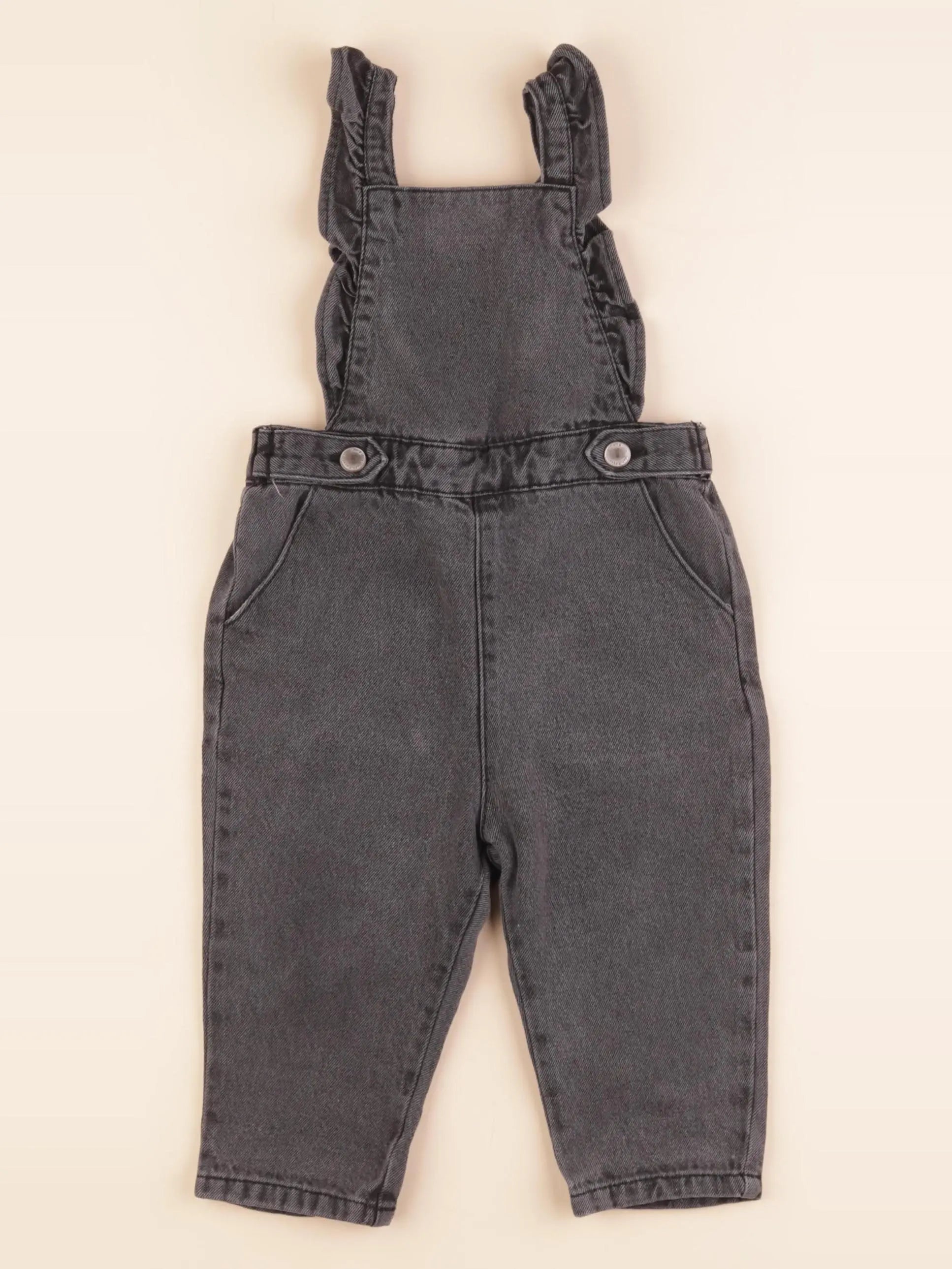Zara - salopette gris - 9/12 mois