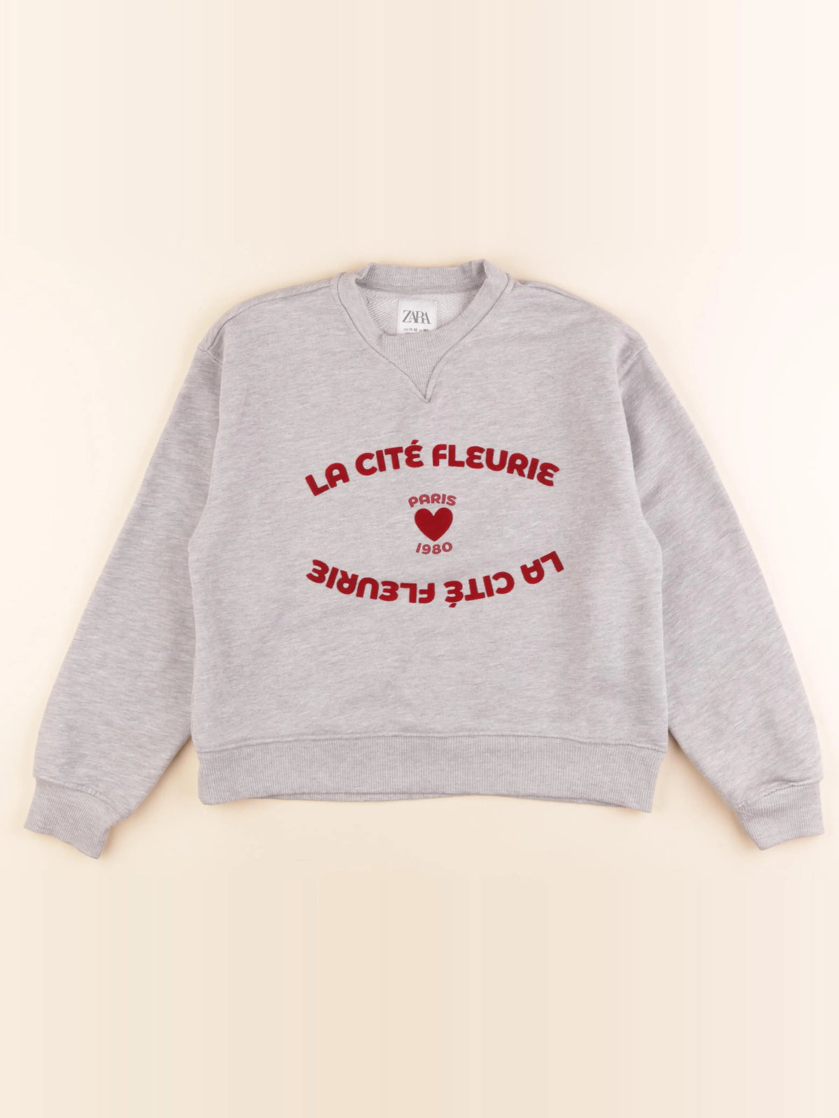 Zara - sweat gris - 11/12 ans