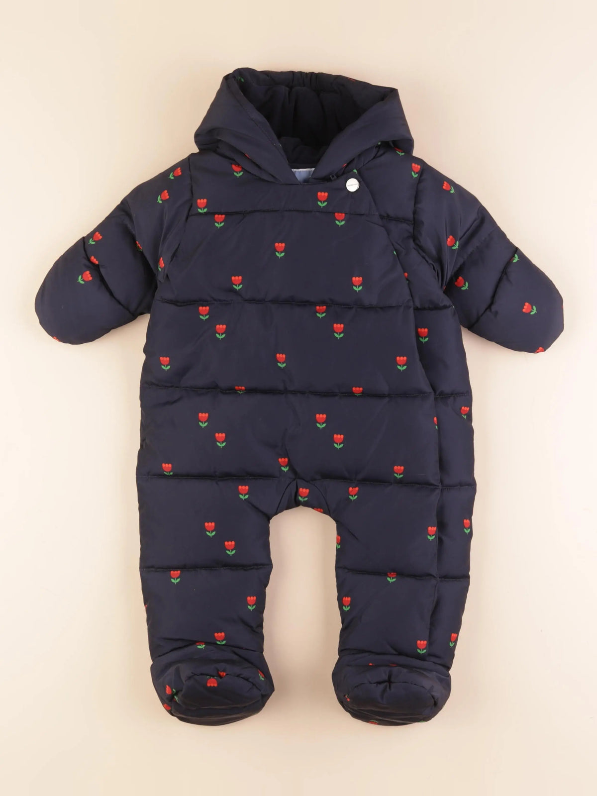 Jacadi - combi-pilote bleu, rouge - 6 mois