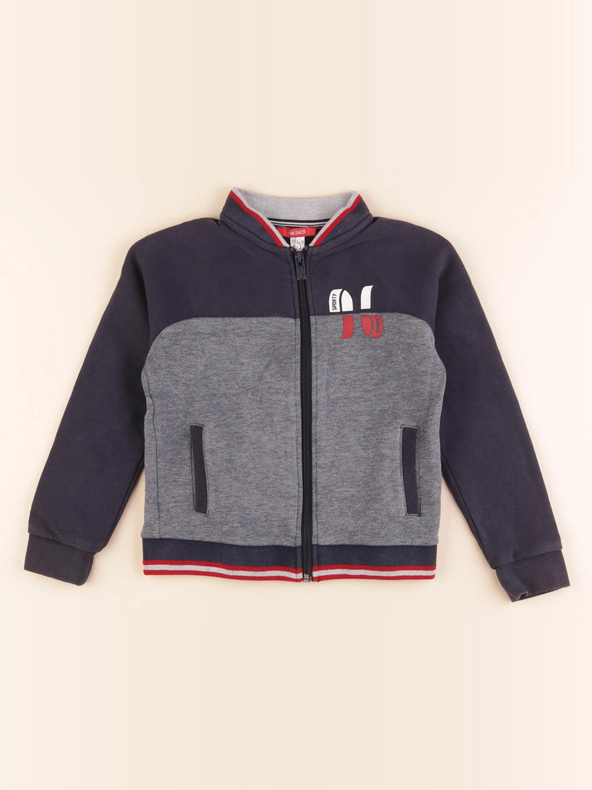 Okaidi - gilet bleu - 6 ans