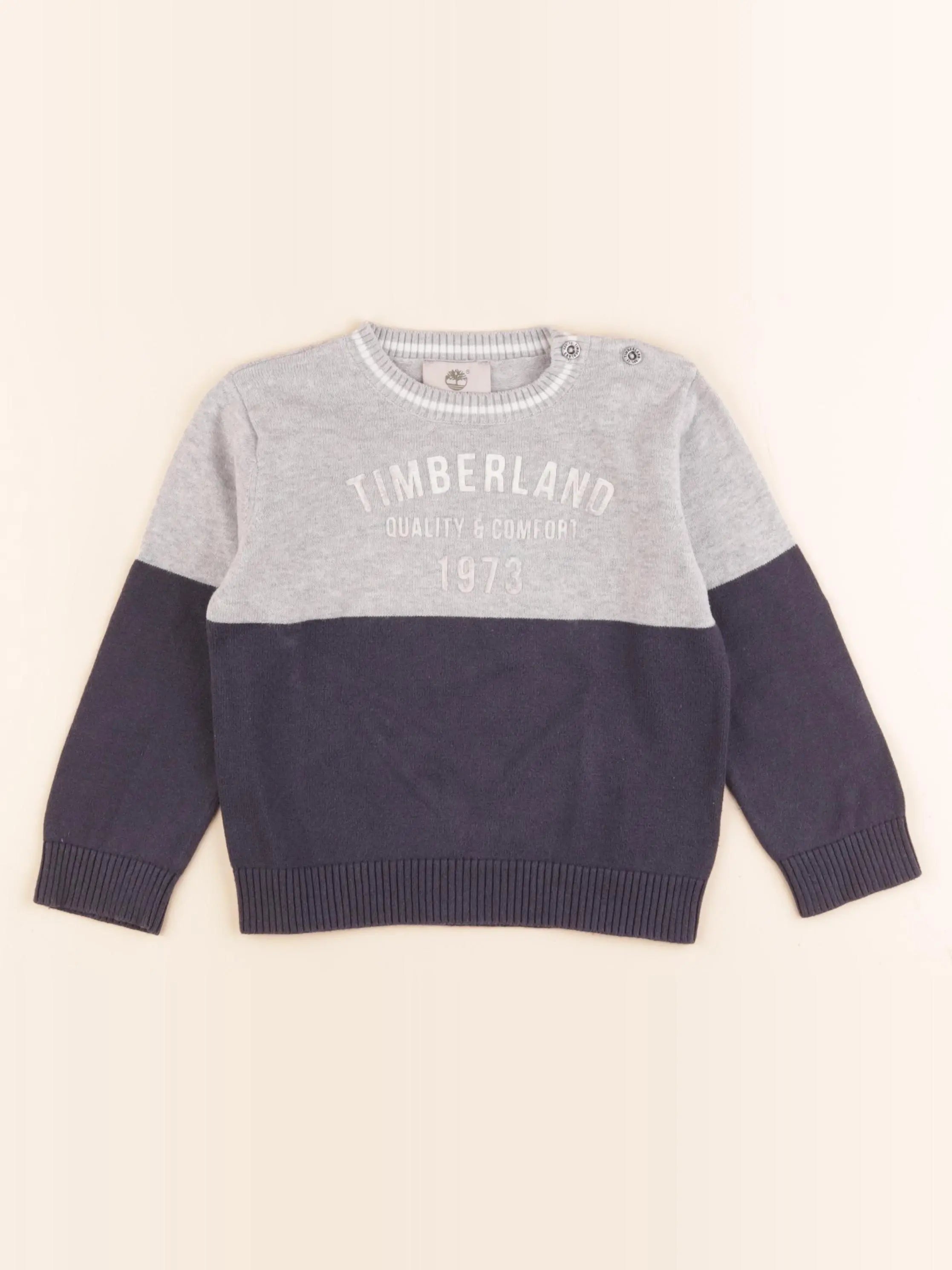 Timberland - pull gris, bleu - 3 ans