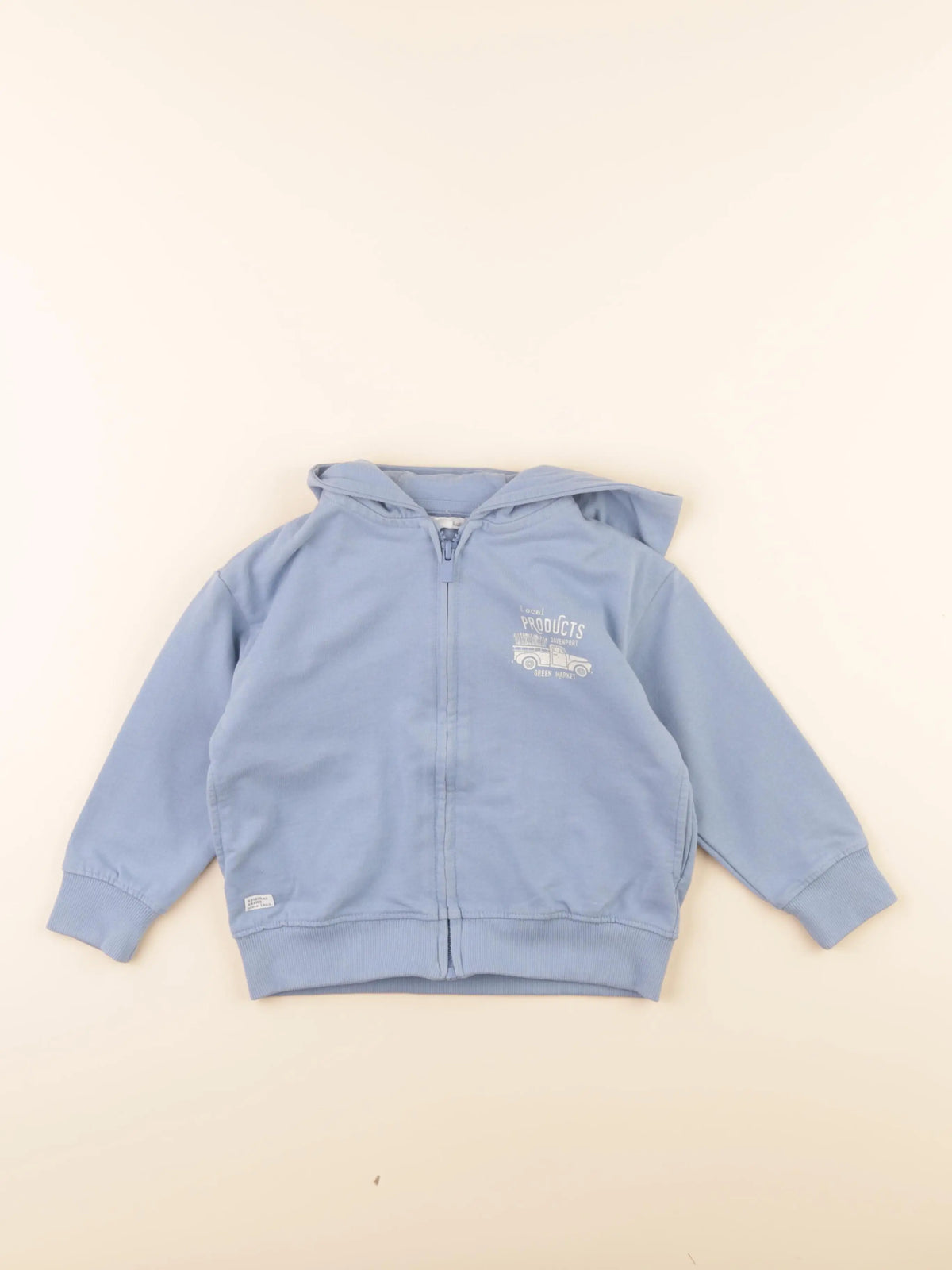 Vertbaudet - sweat bleu - 4 ans