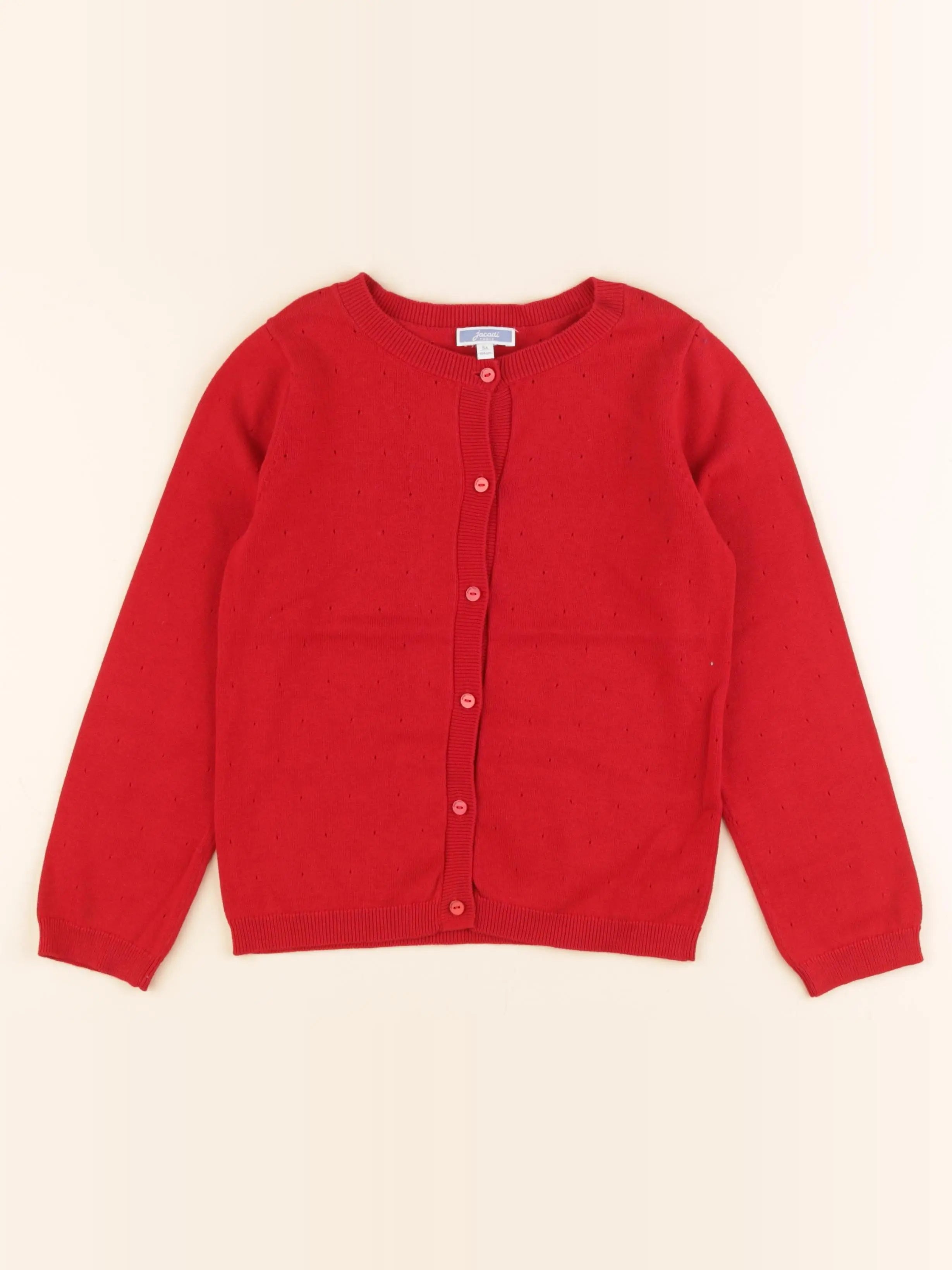 Jacadi - gilet rouge - 8 ans