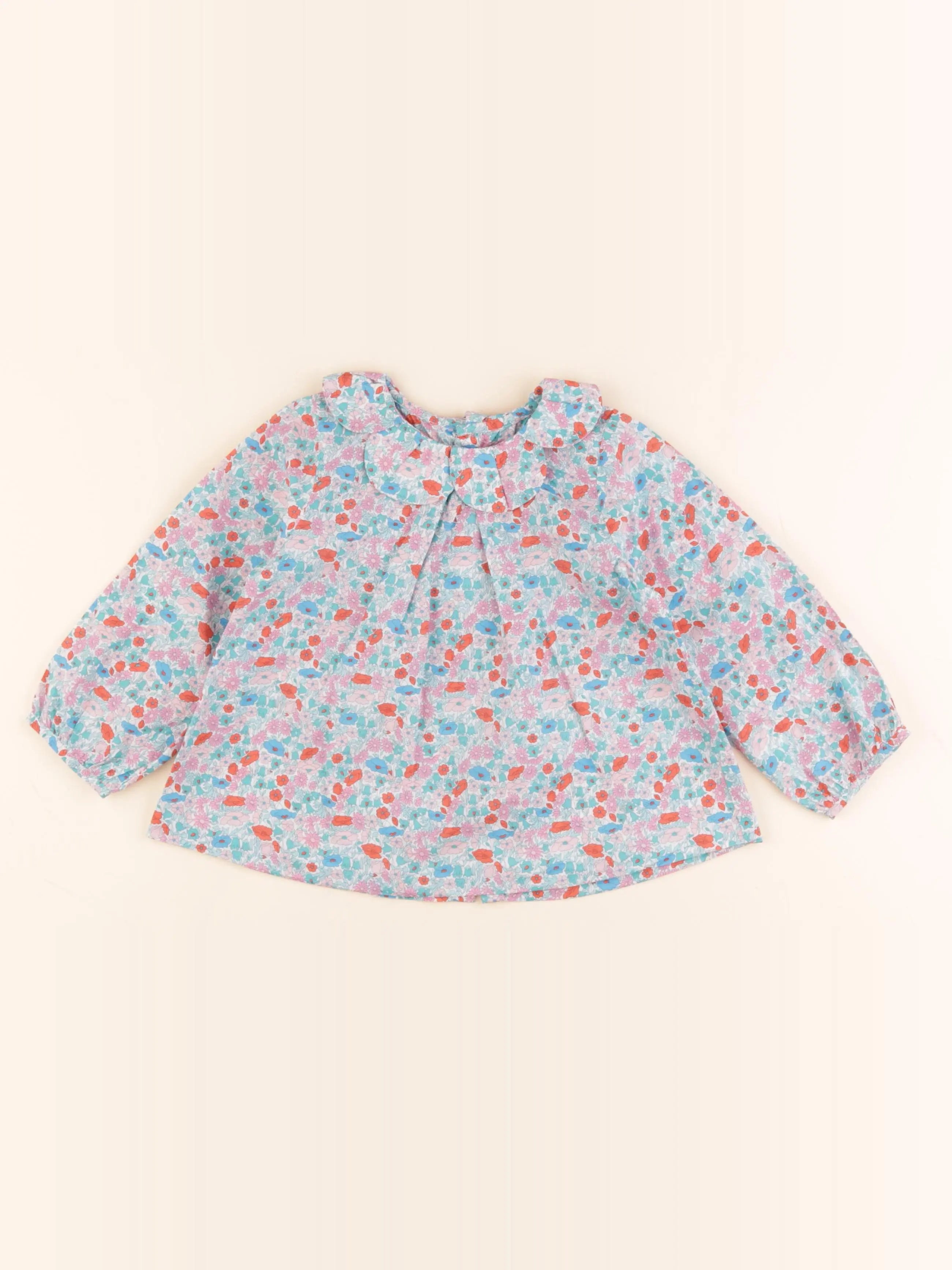 Jacadi - blouse liberty multicolore - 36 mois