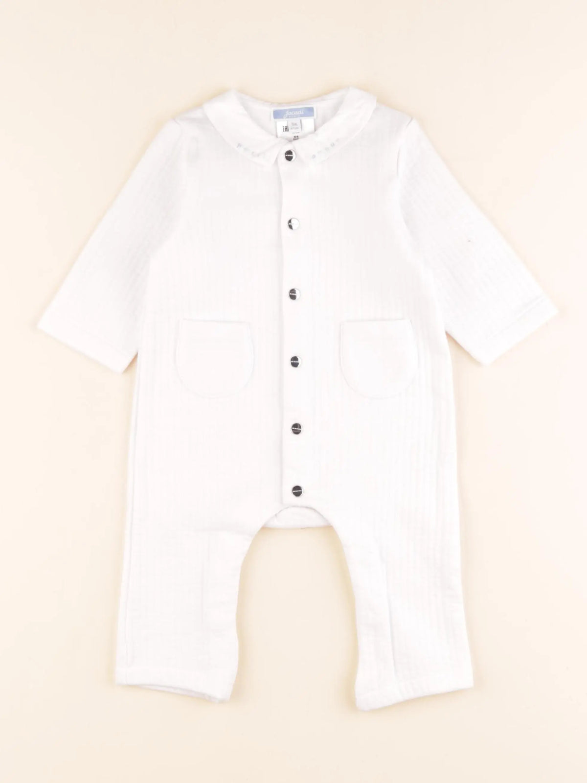 Jacadi - pyjama coton blanc - 6 mois