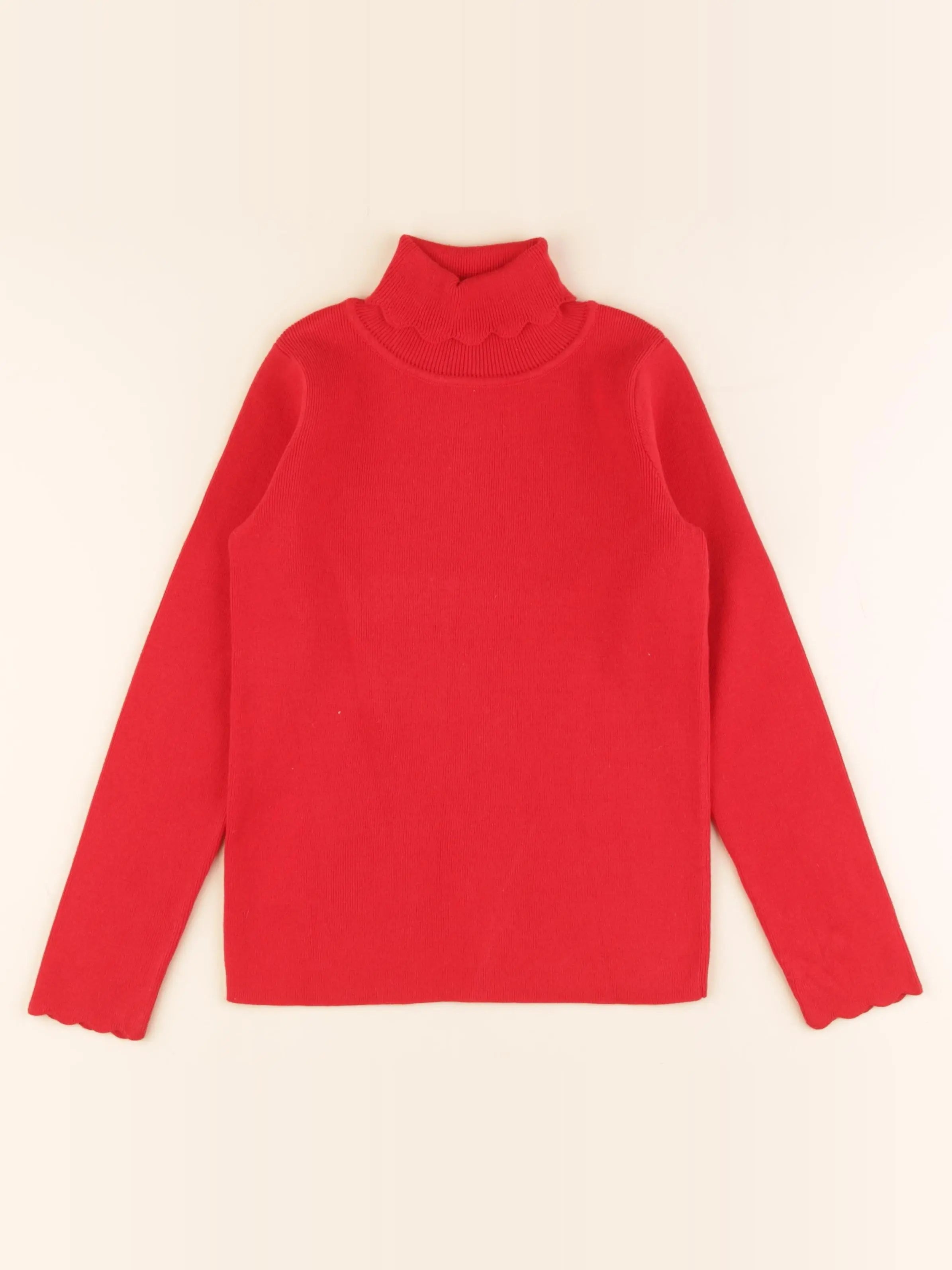 Jacadi - pull rouge - 8 ans