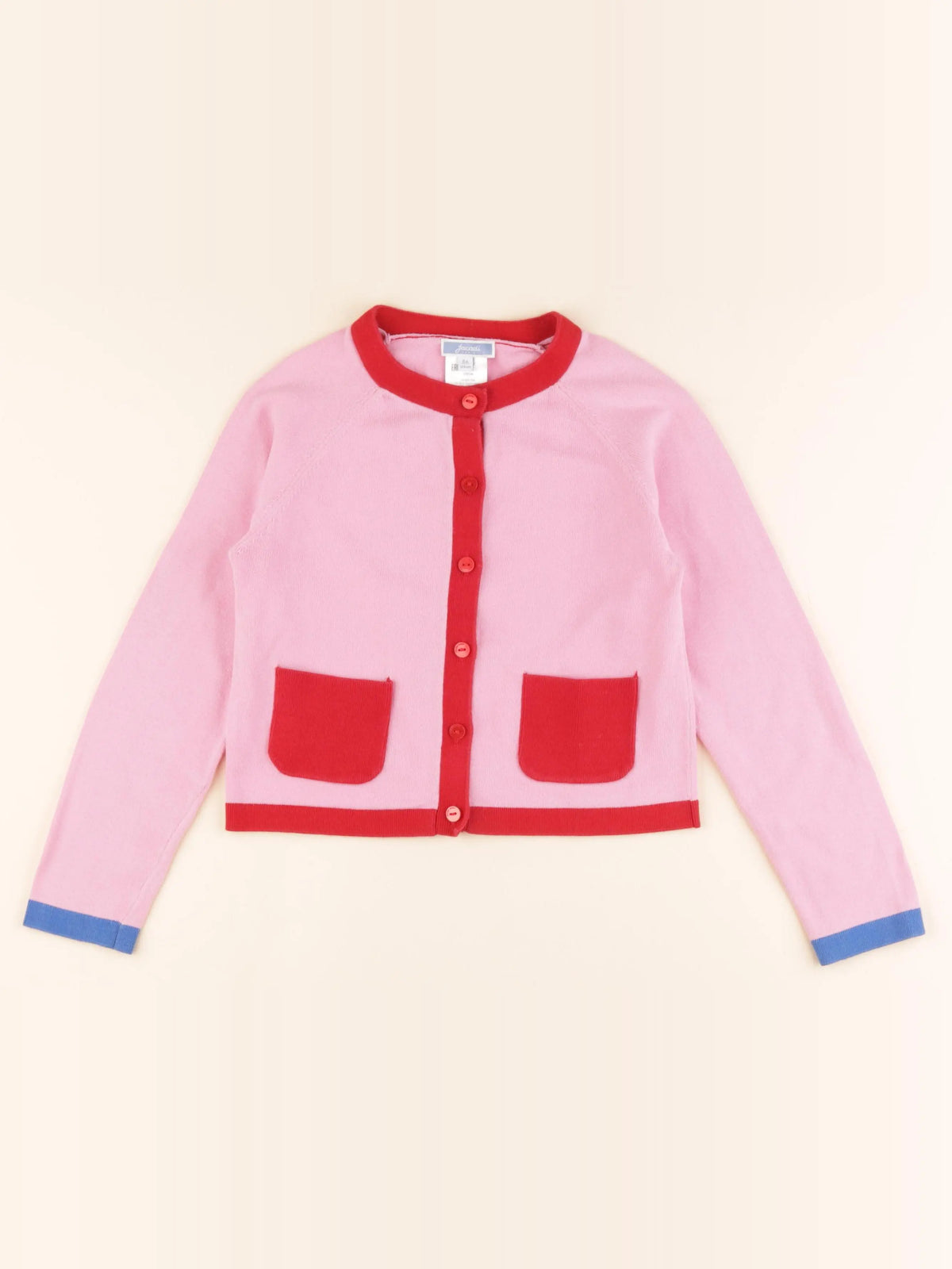 Jacadi - gilet rose - 8 ans