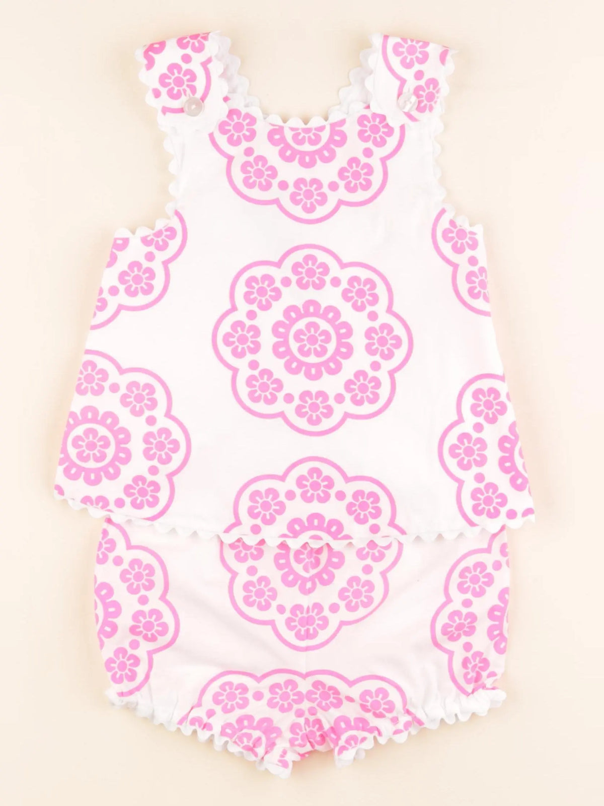Jacadi - ensemble rose, blanc - 36 mois