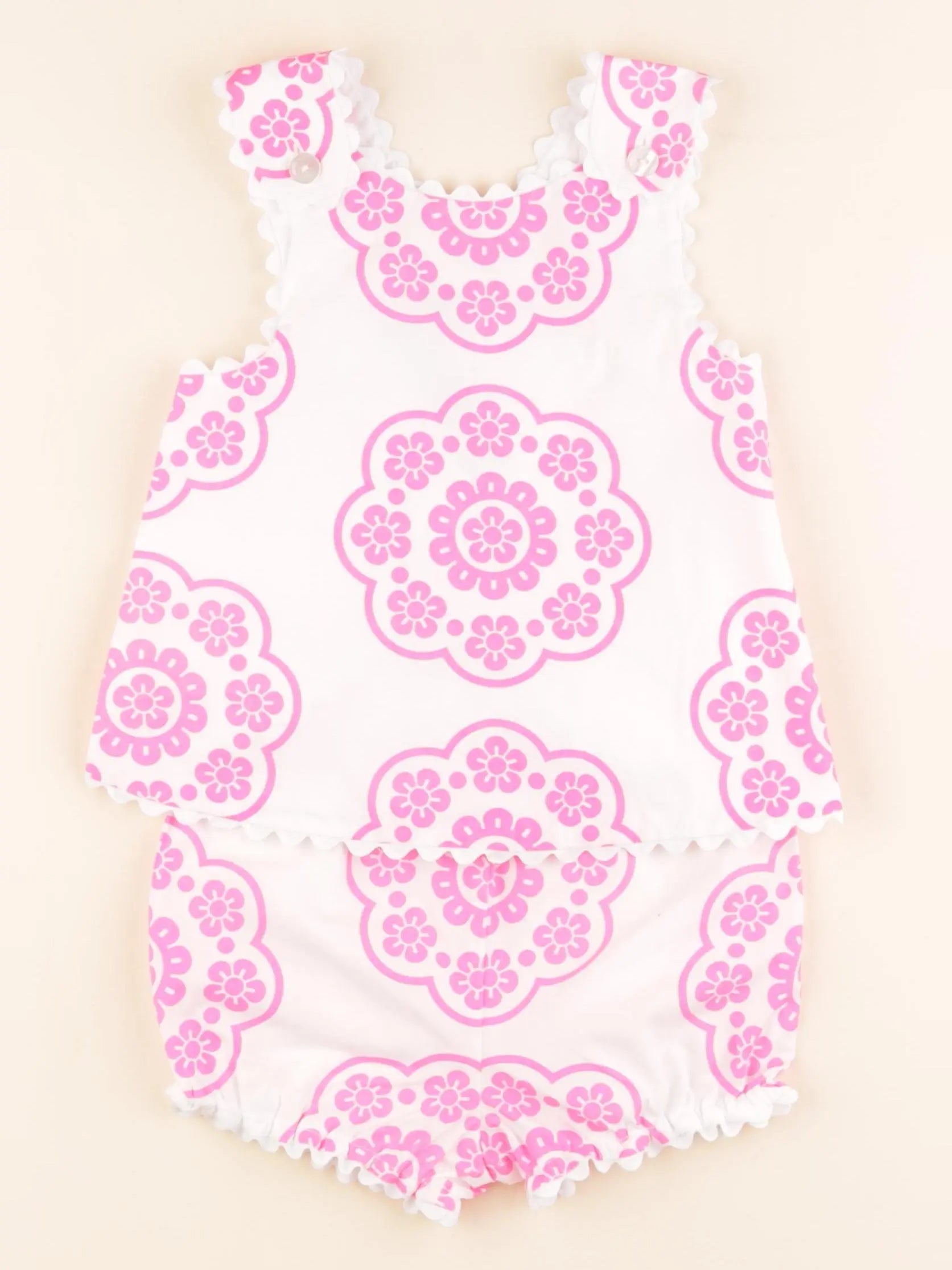 Jacadi - ensemble rose, blanc - 36 mois