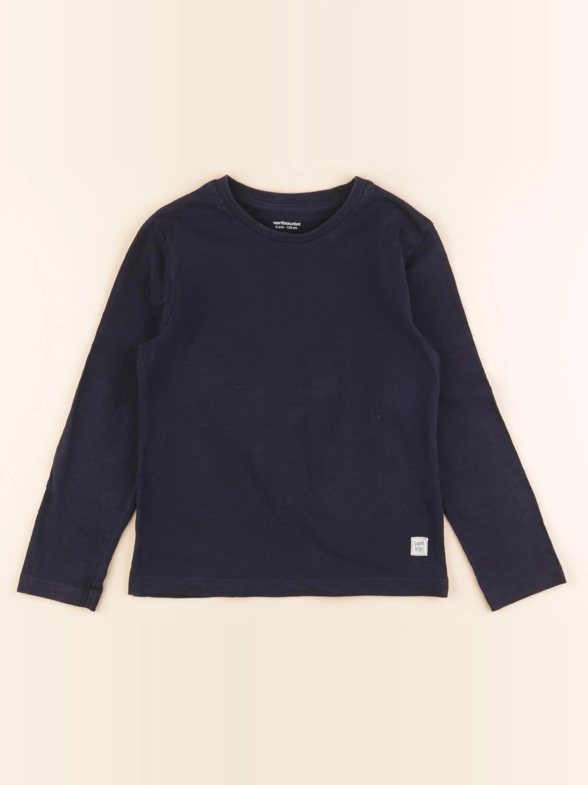Vertbaudet - tee-shirt bleu - 8 ans