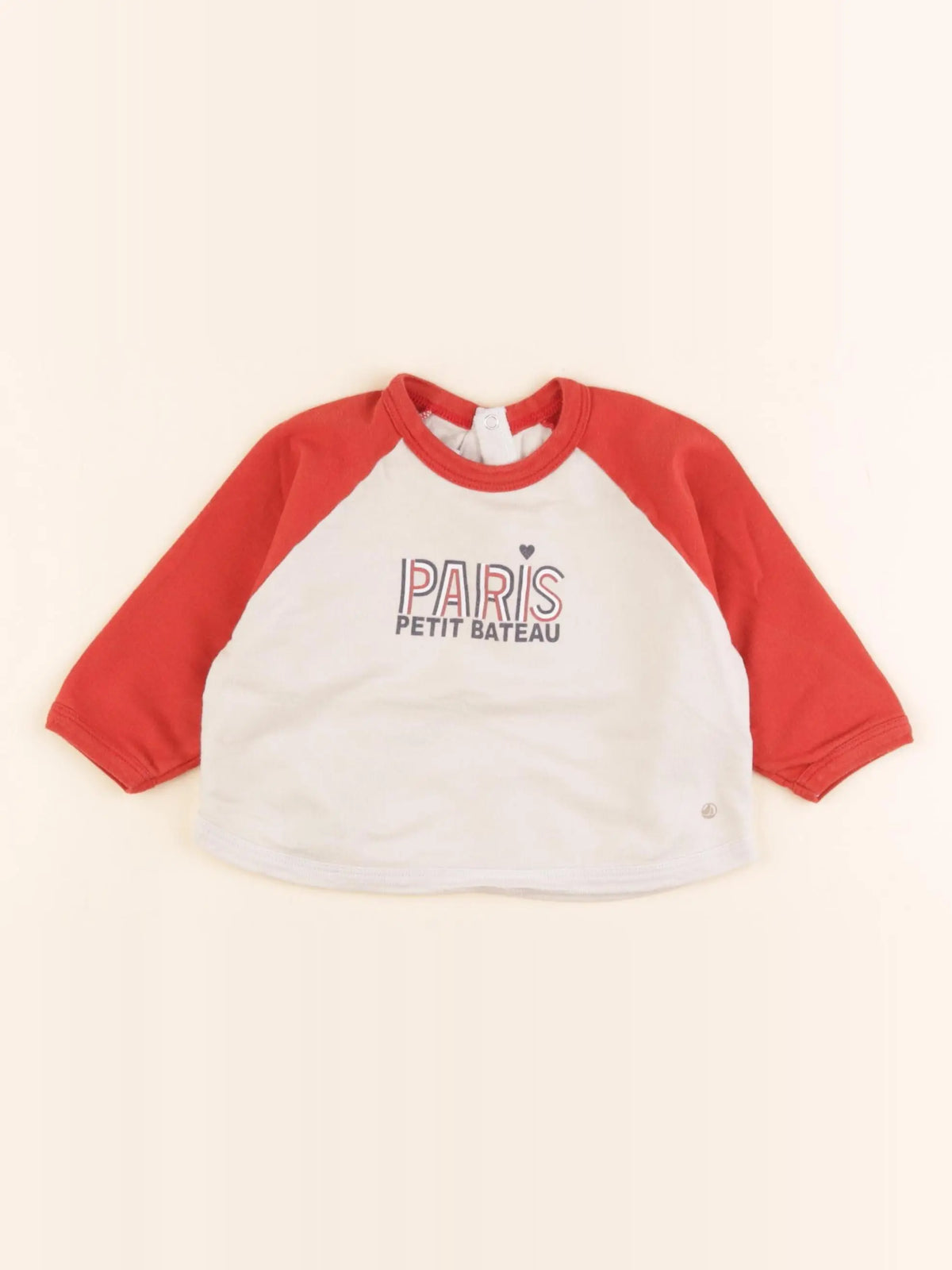 Petit Bateau - tee-shirt beige - 6 mois
