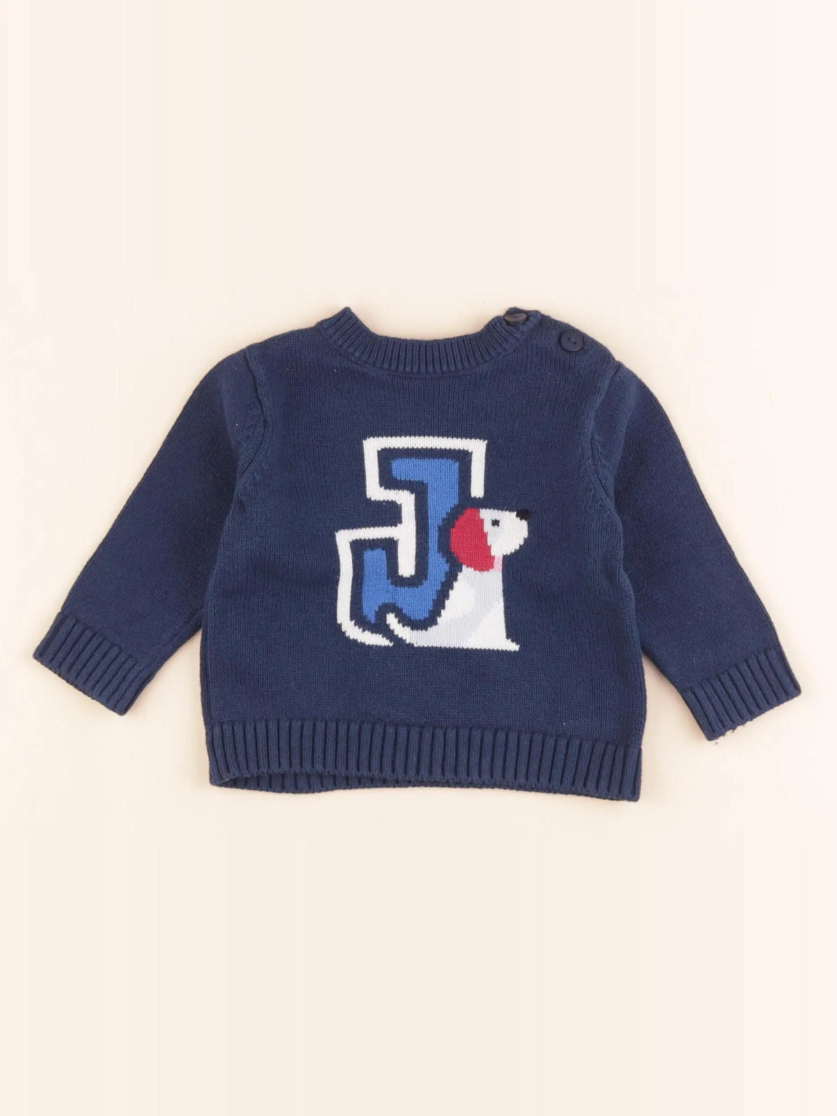 Jacadi - pull bleu - 6 mois
