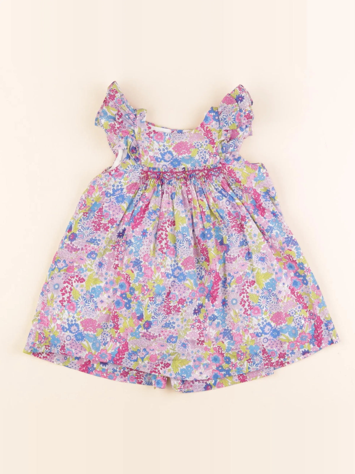 Jacadi - robe liberty multicolore - 12 mois