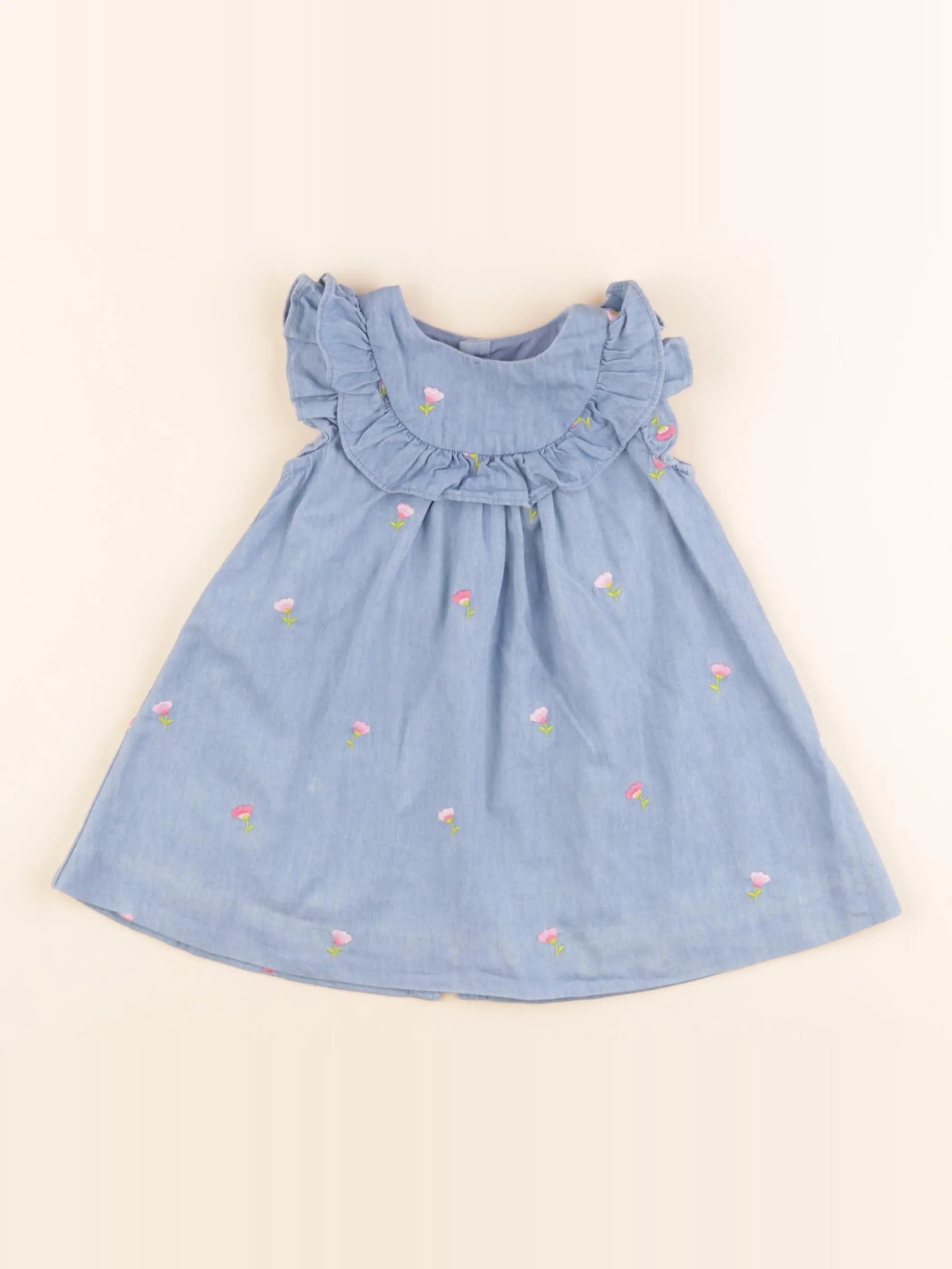 Jacadi - robe bleu - 12 mois