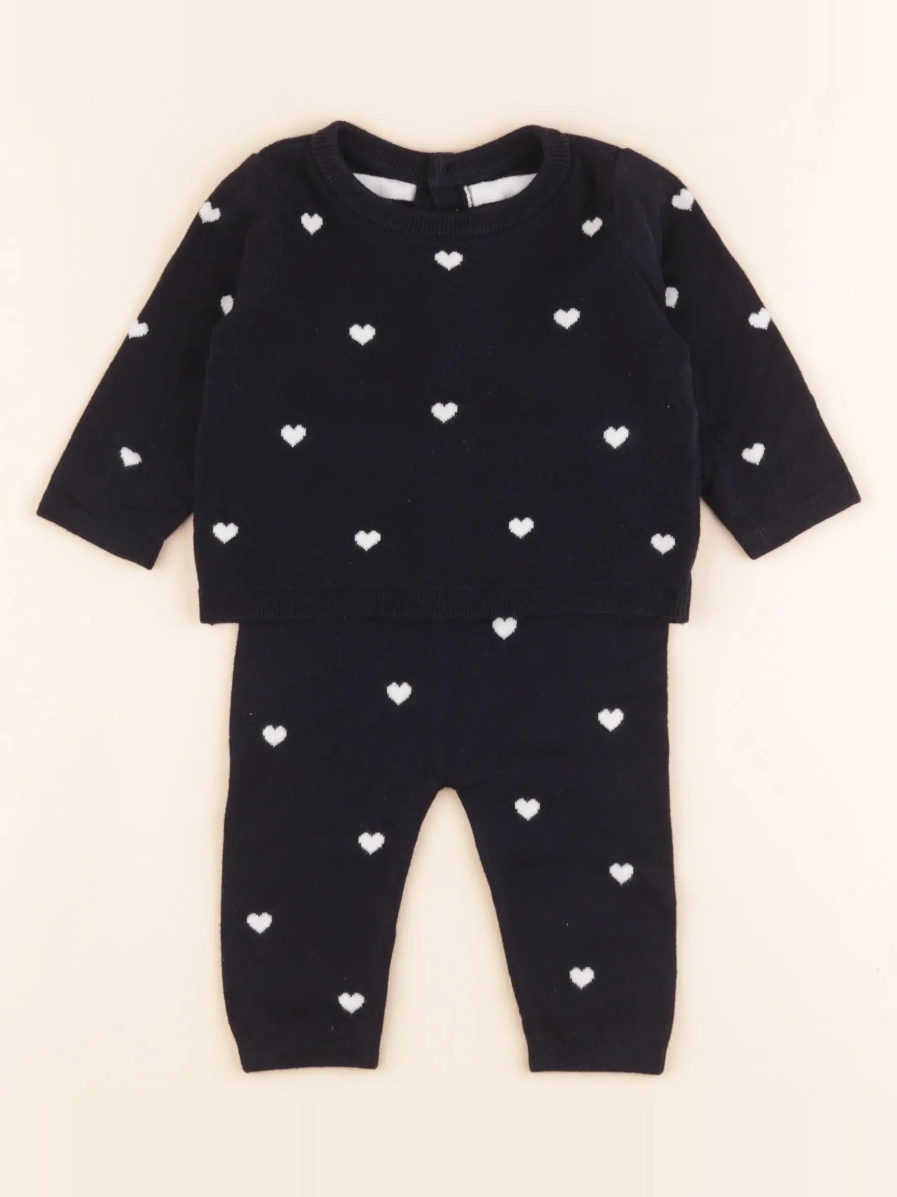 Jacadi - ensemble bleu - 6 mois