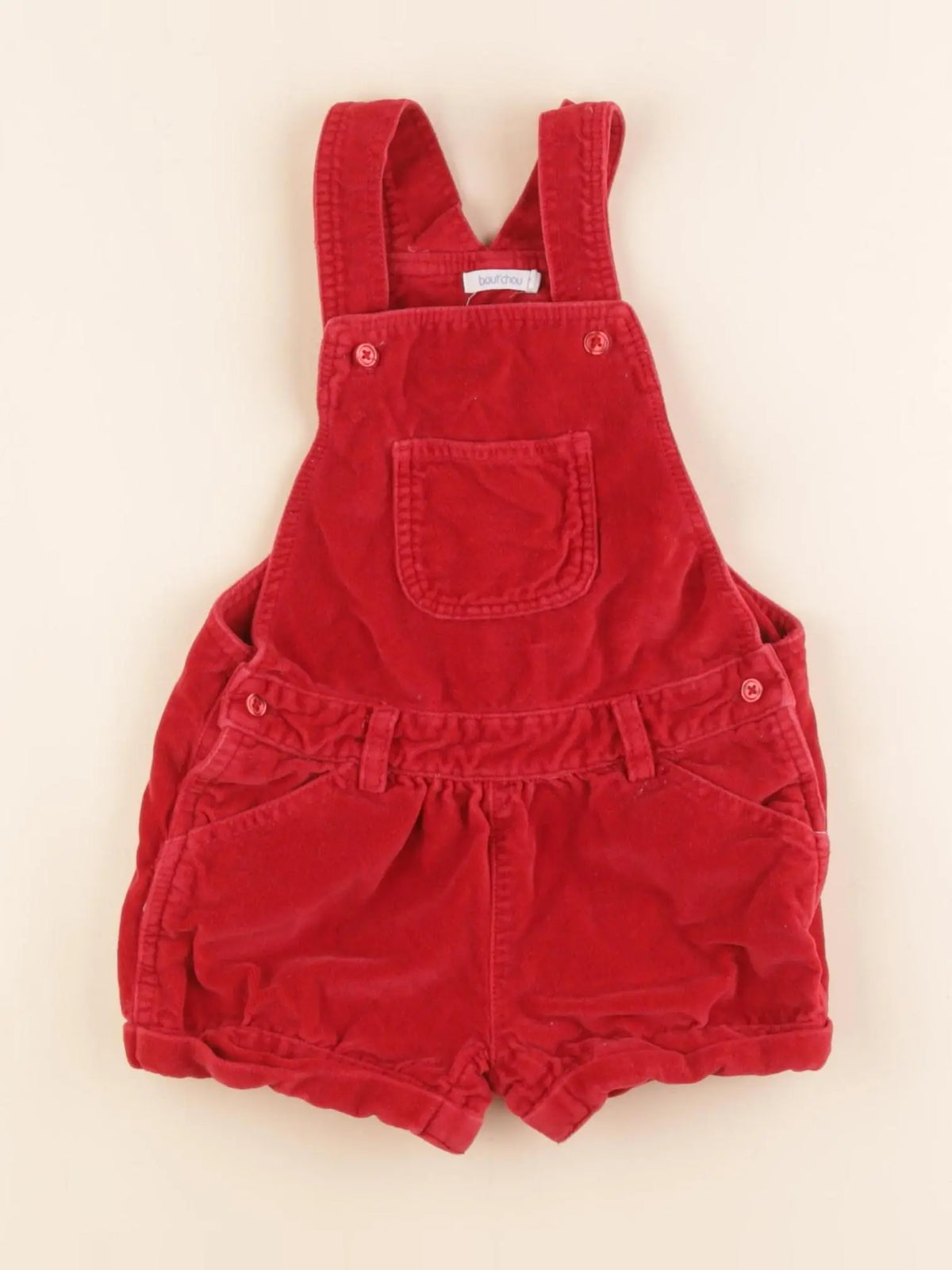 Boutchou - salopette rouge - 18 mois