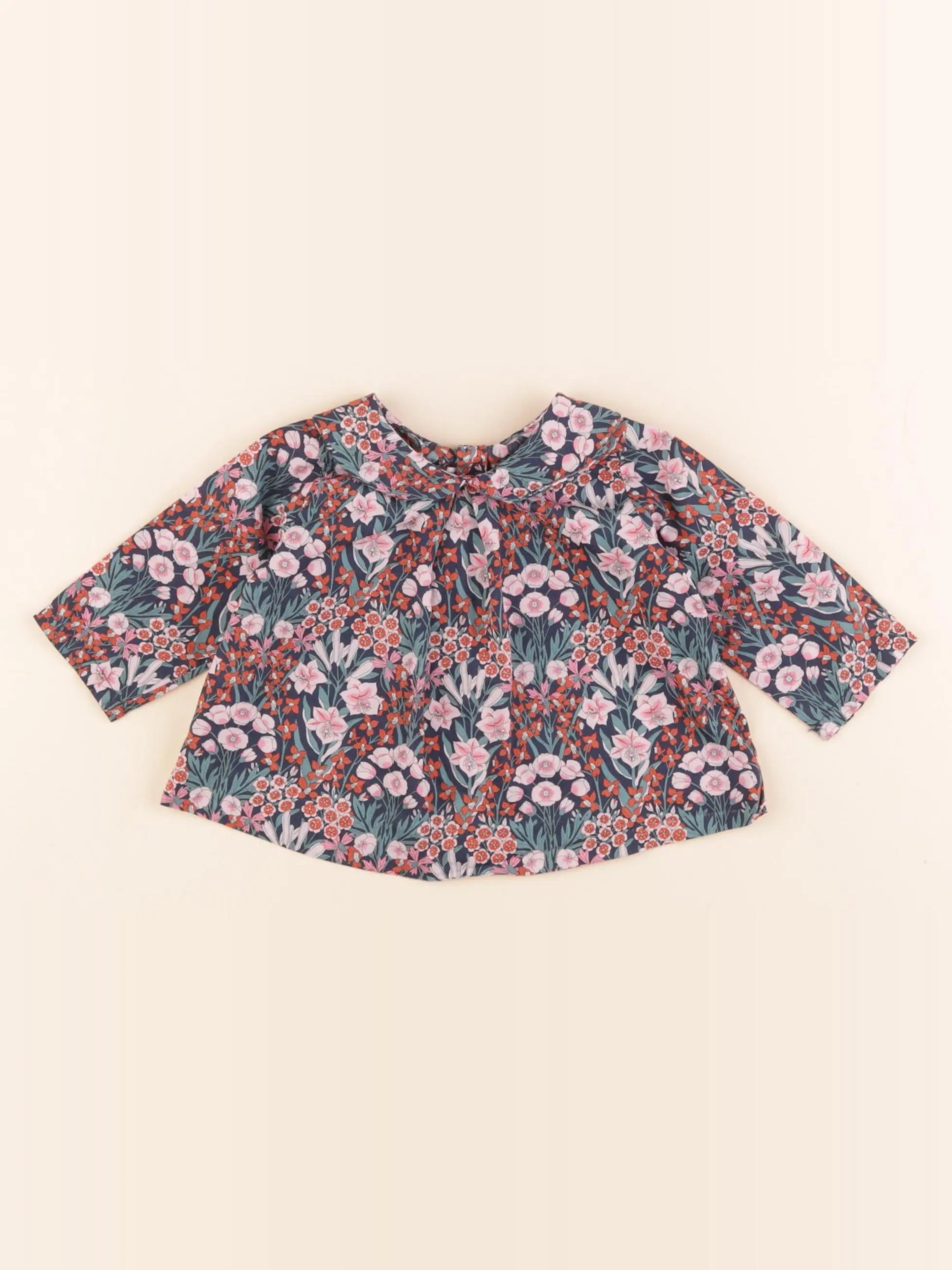 Jacadi - blouse liberty multicolore - 3 mois