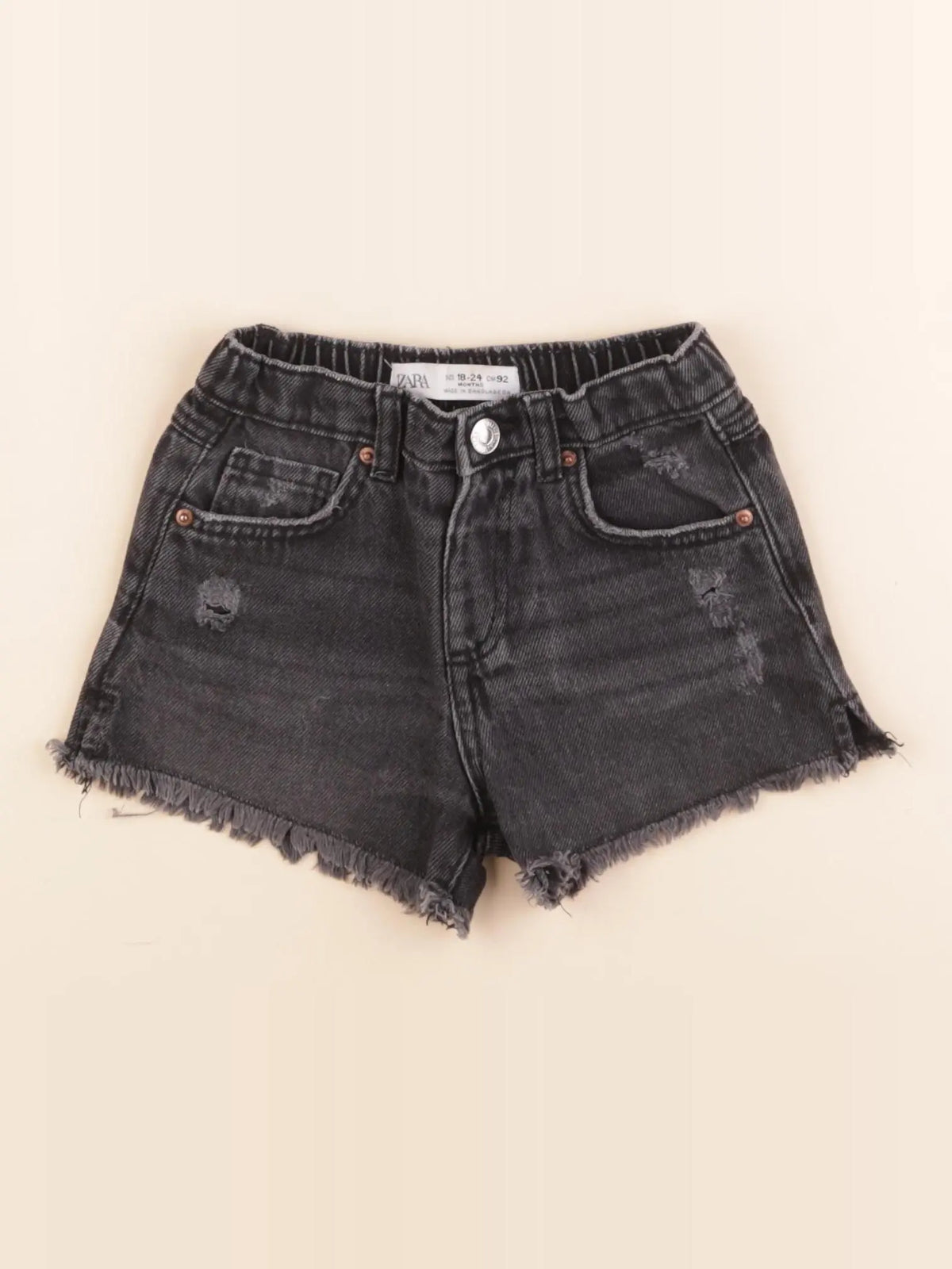 Zara - short noir - 18/24 mois