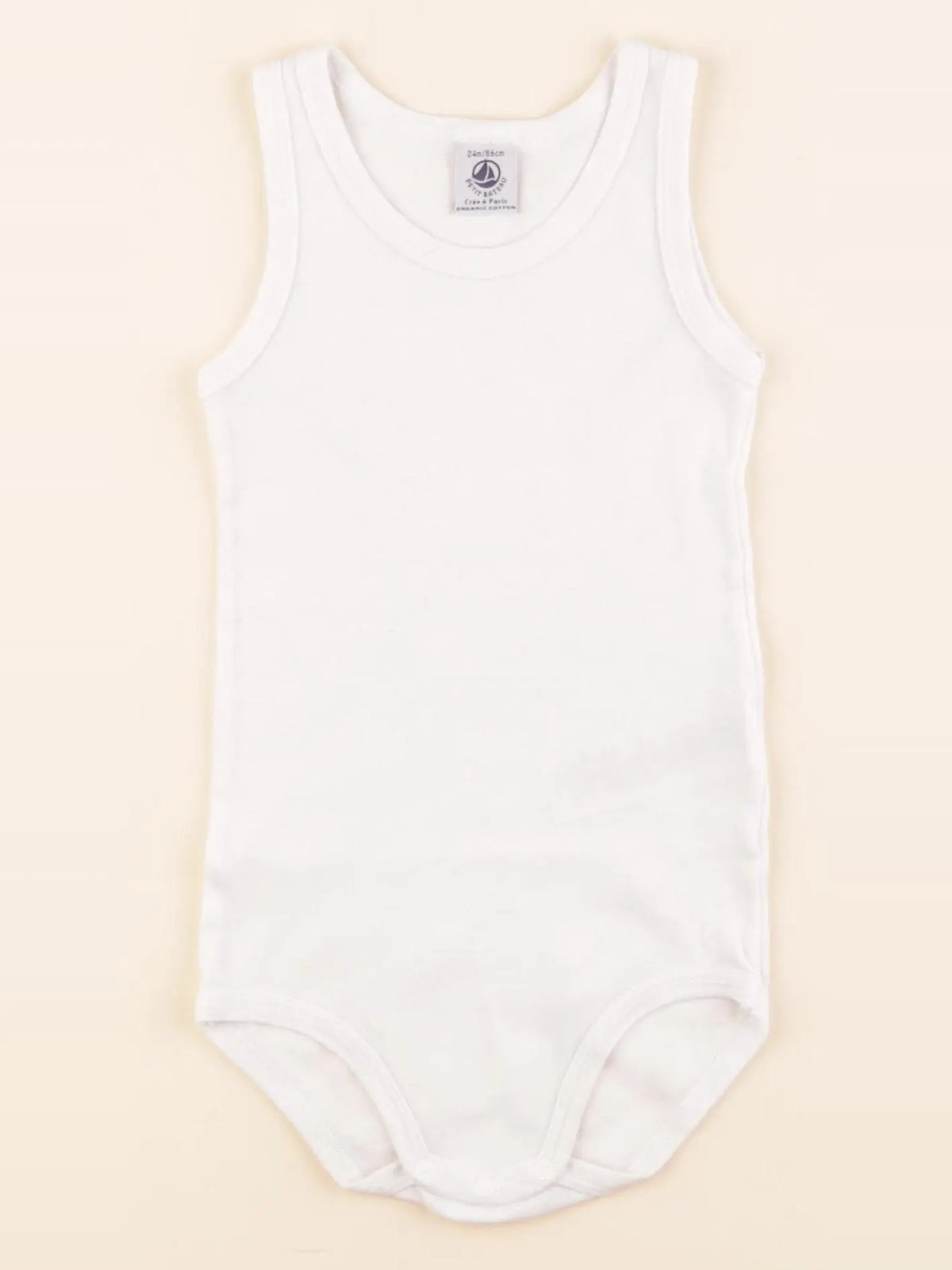 Petit Bateau - body blanc - 24 mois