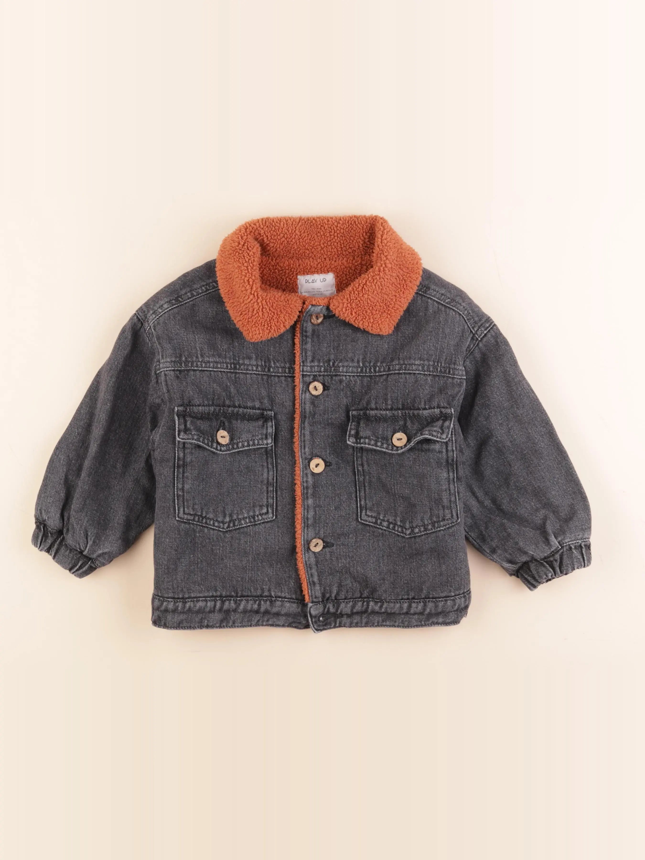 Play Up - veste doublé gris - 3 ans