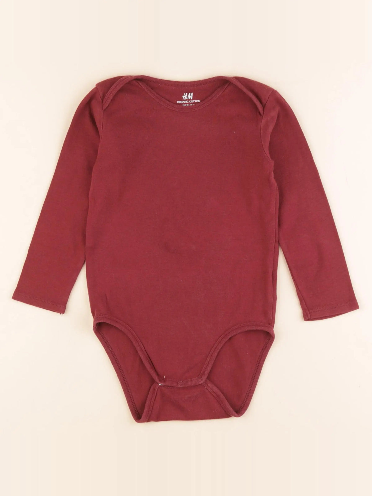 H&M - body rouge - 3/4 ans