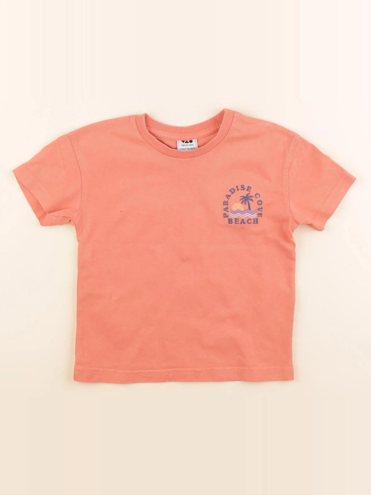 Tape à l'oeil - tee-shirt rose - 2/3 ans
