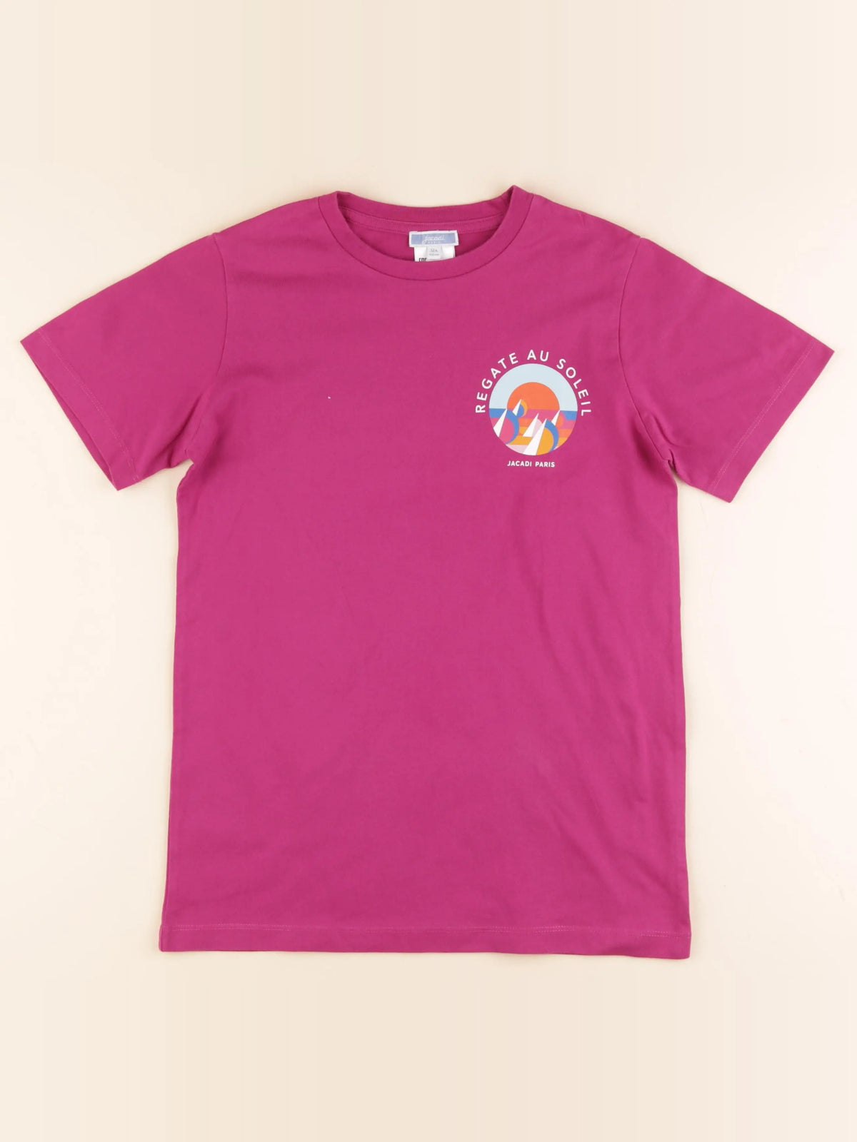 Jacadi - tee-shirt imprimé au dos rose - 12 ans