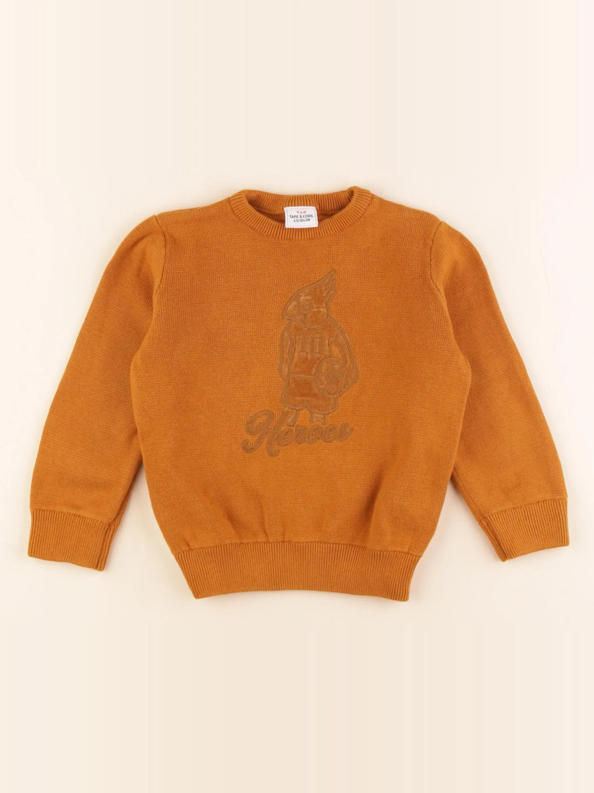 Tape à l'oeil - pull orange - 4 ans