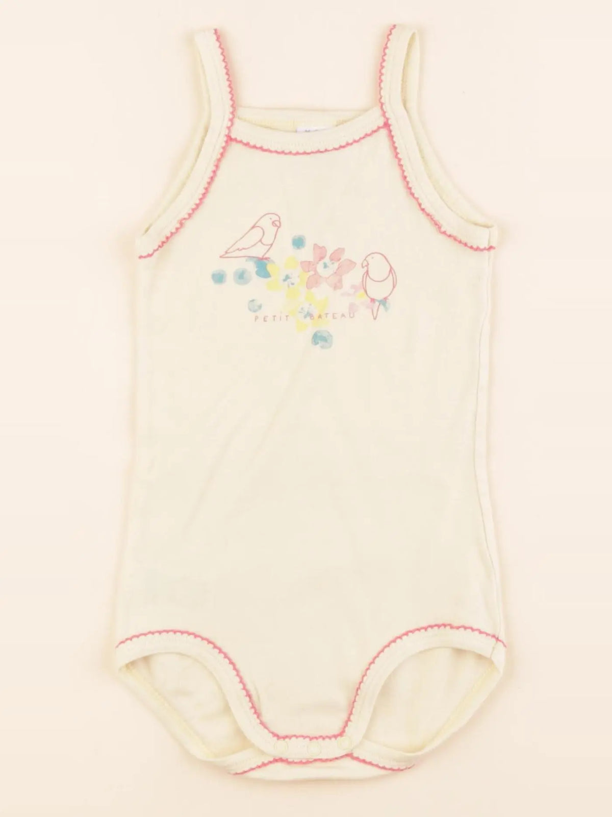 Petit Bateau - body jaune - 24 mois