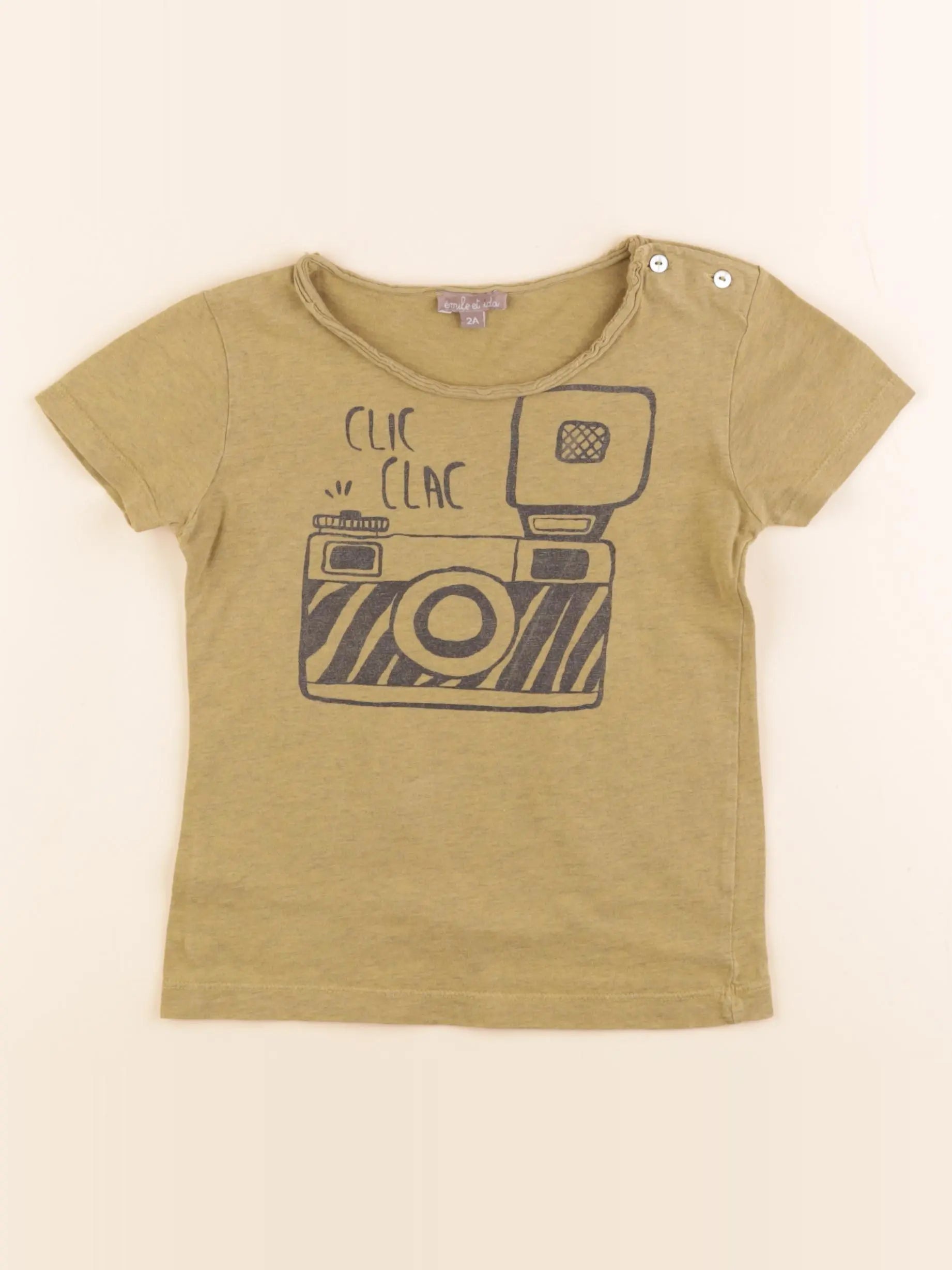 Emile et Ida - tee-shirt vert - 2 ans