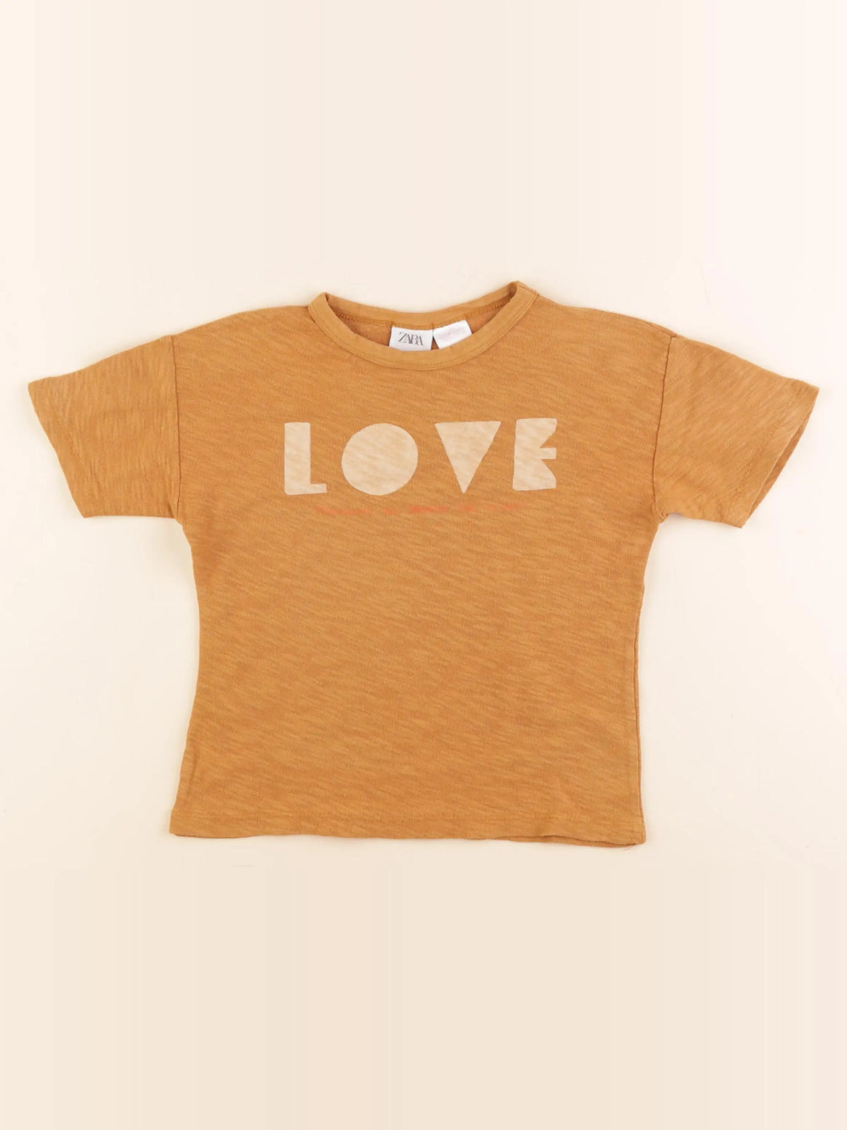 Zara - tee-shirt orange - 18/24 mois