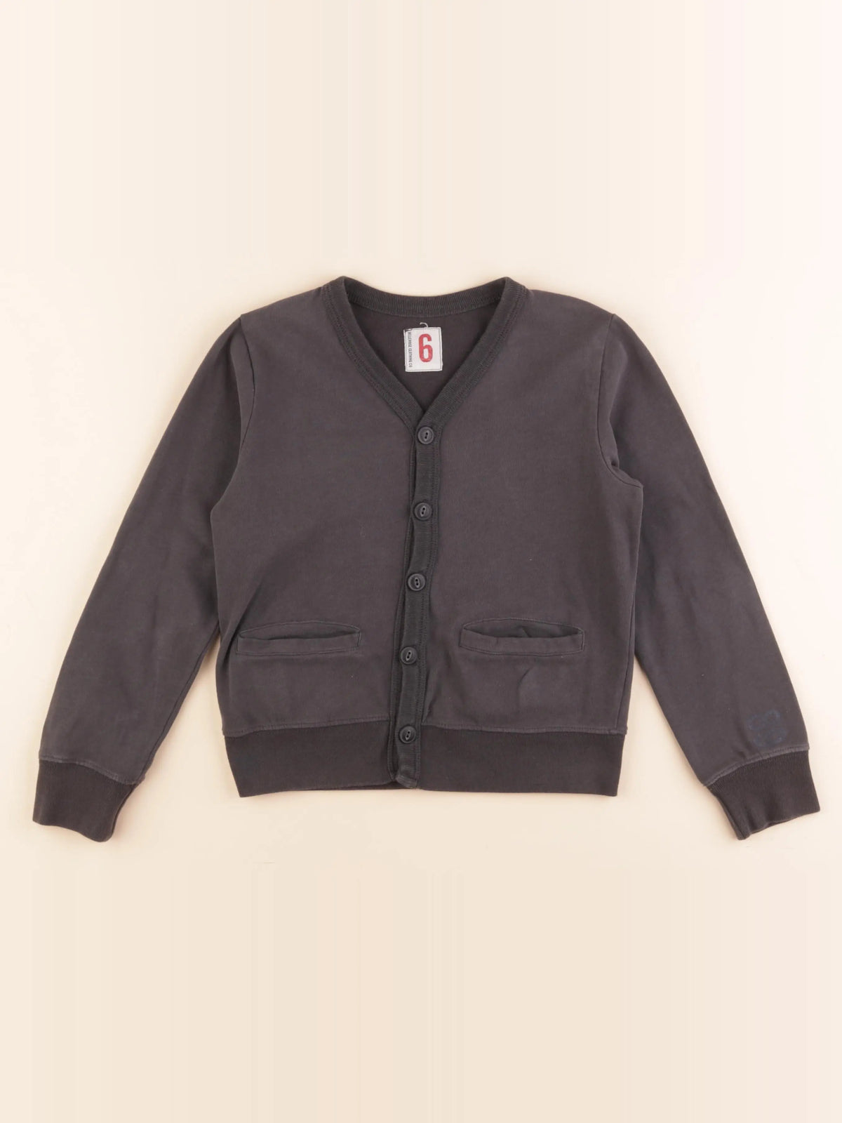 Bellerose - gilet gris - 6 ans