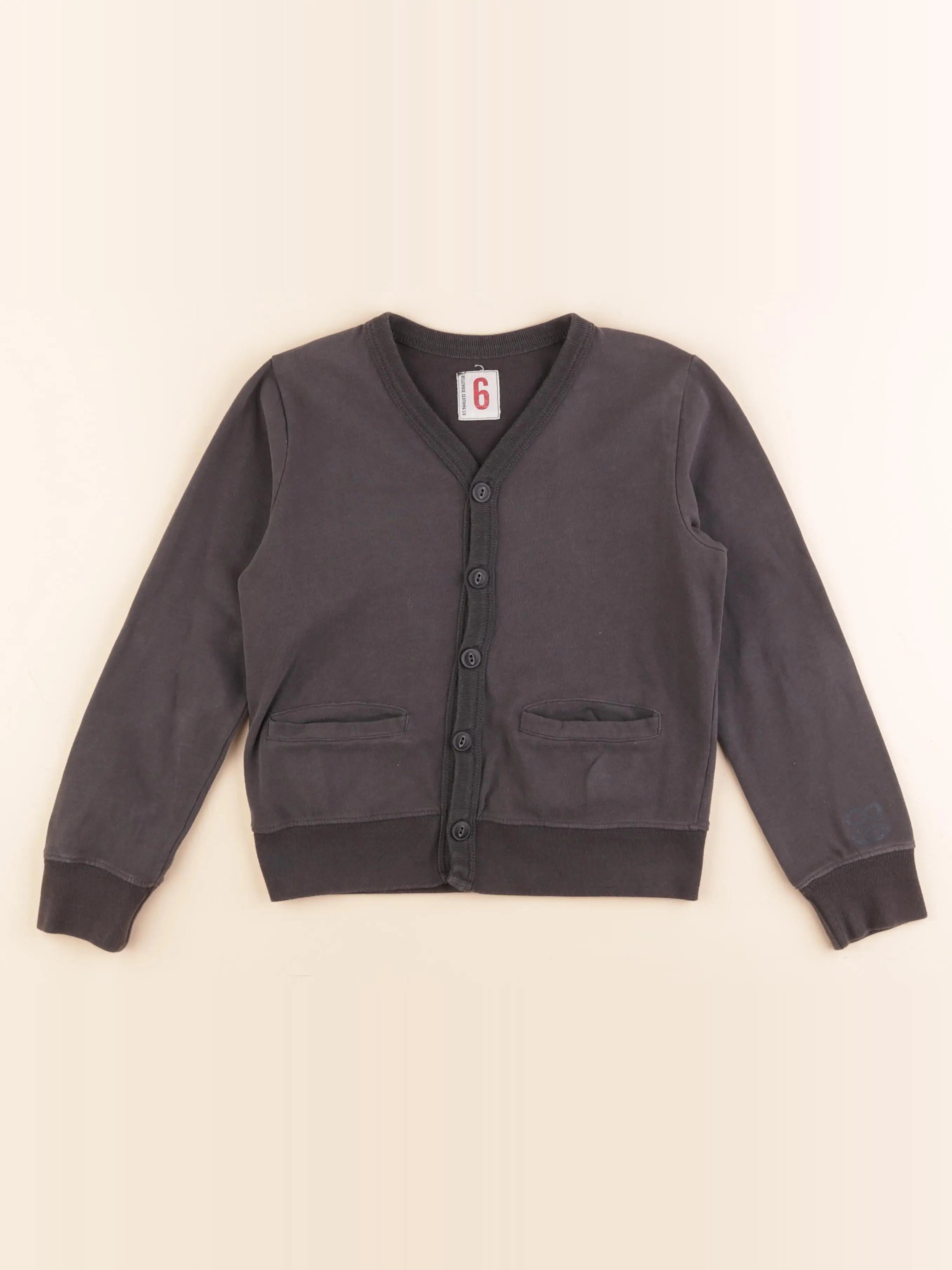 Bellerose - gilet gris - 6 ans
