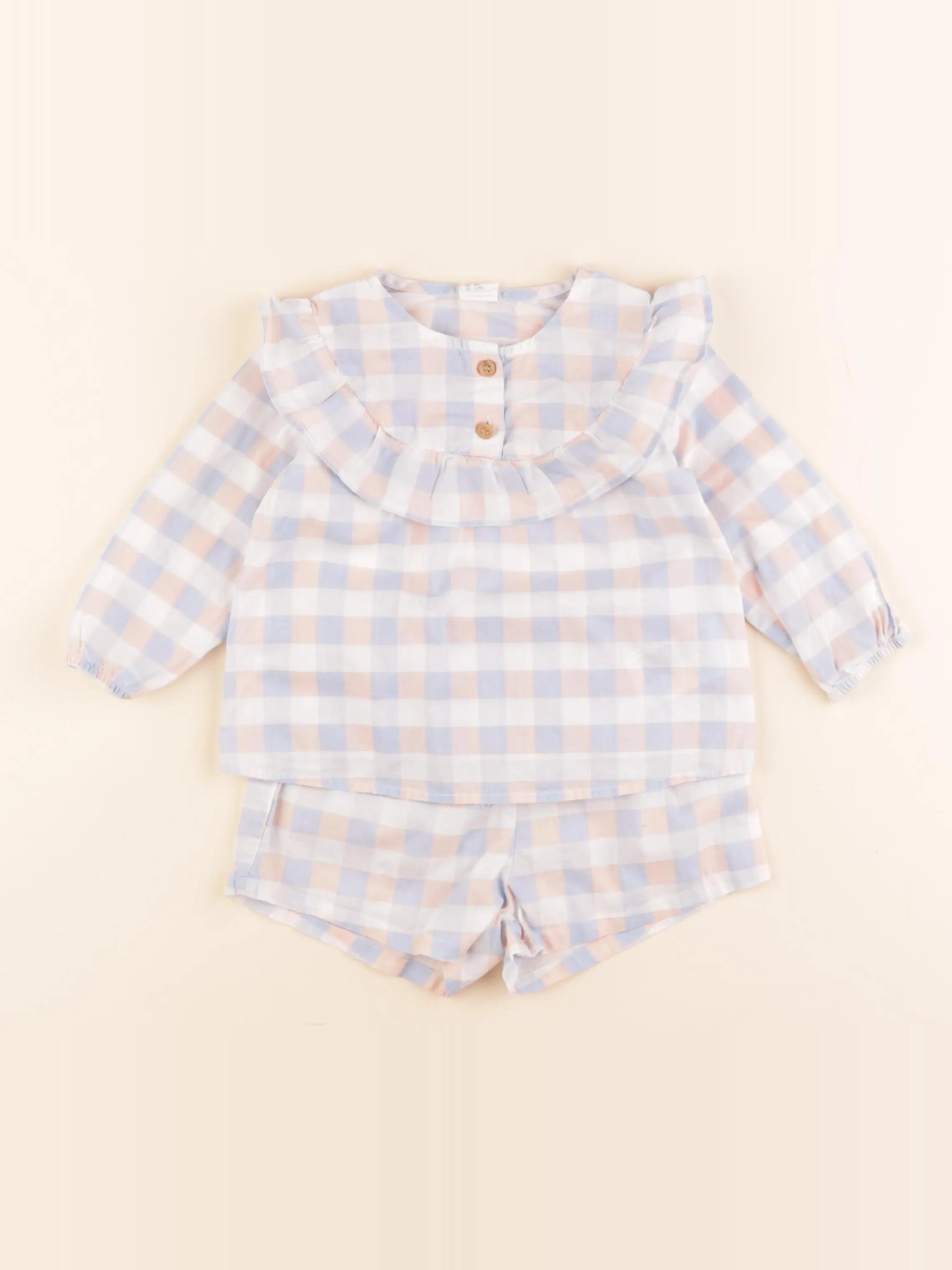 H&M - ensemble multicolore - 6/9 mois