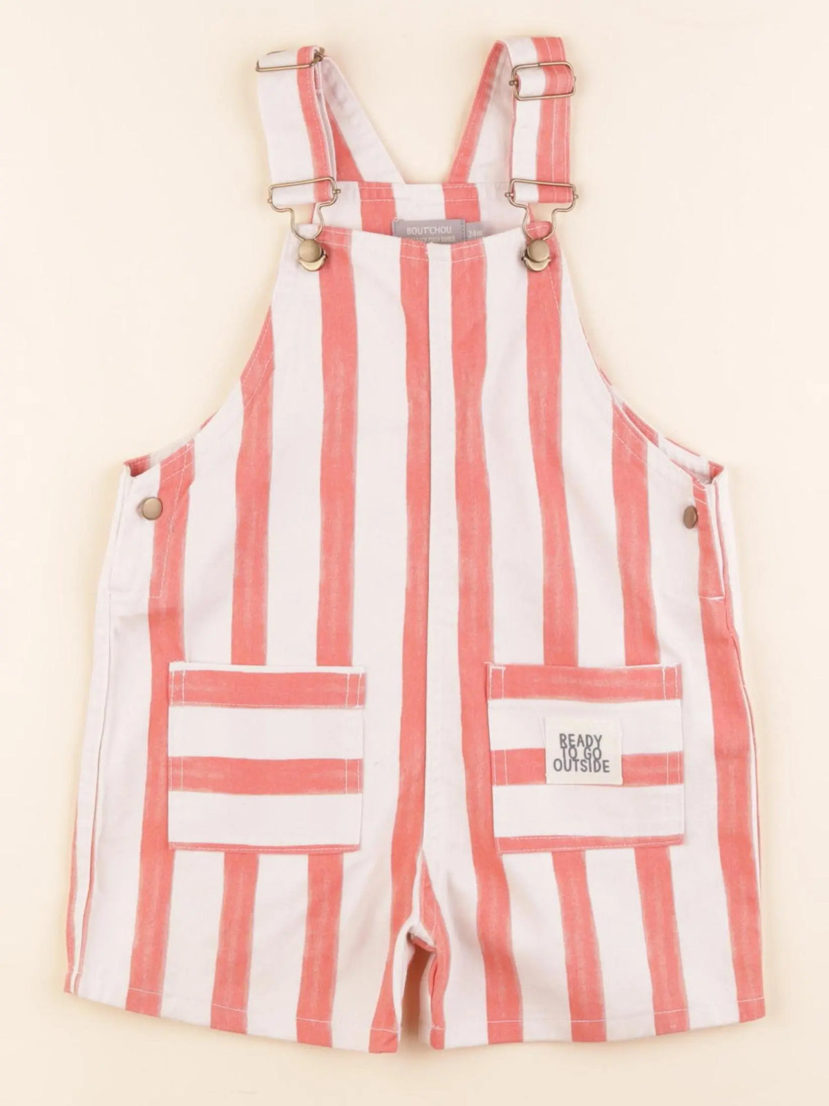 Boutchou - salopette blanc, rose - 24 mois