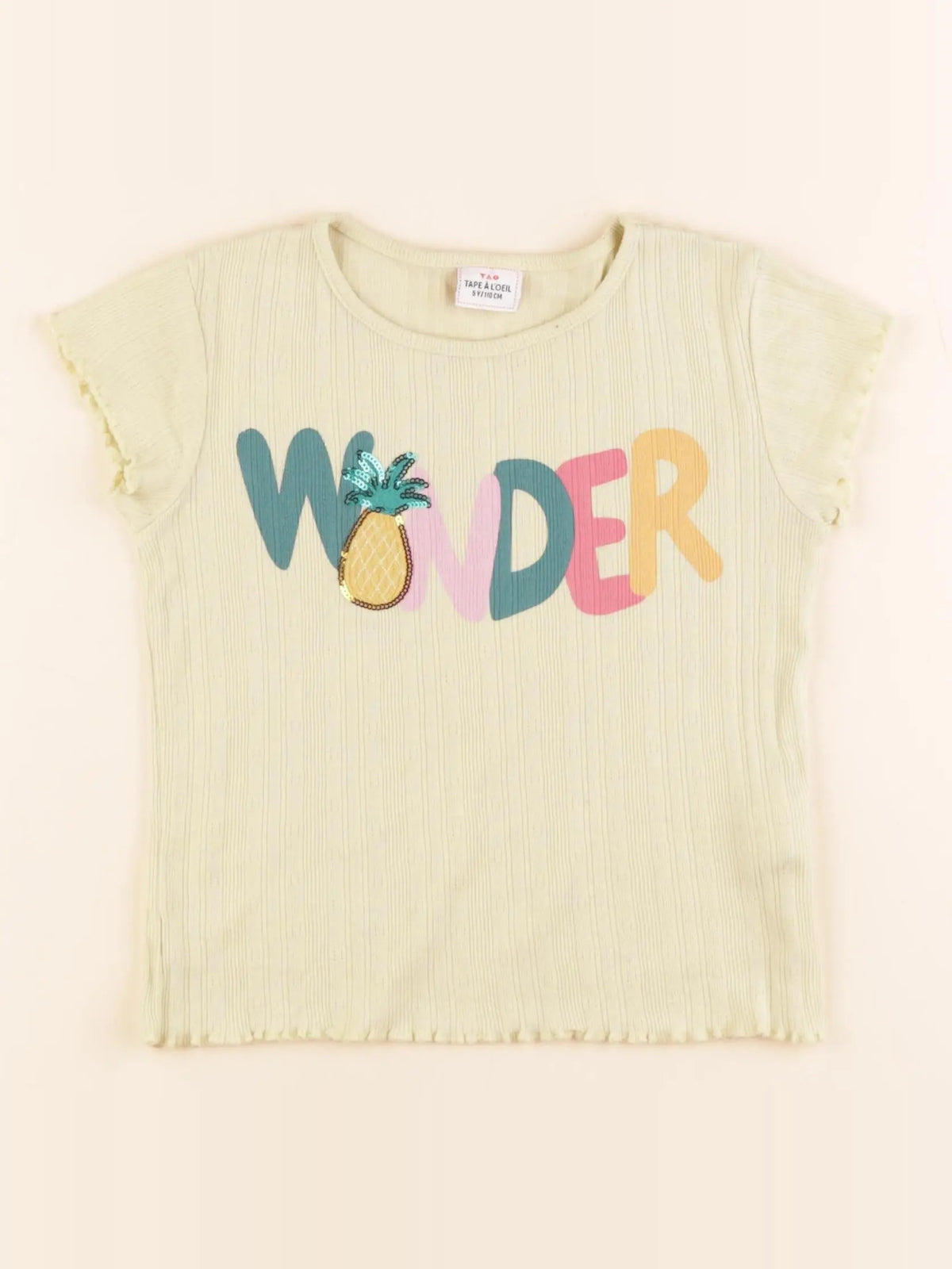 Tape à l'oeil - tee-shirt jaune - 5 ans