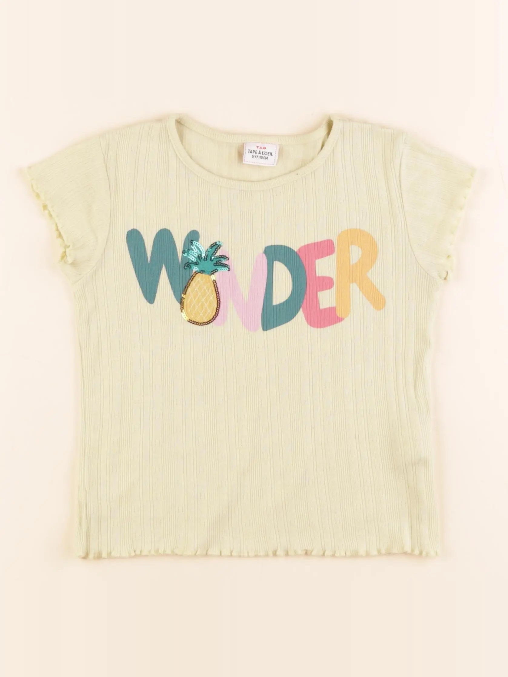 Tape à l'oeil - tee-shirt jaune - 5 ans
