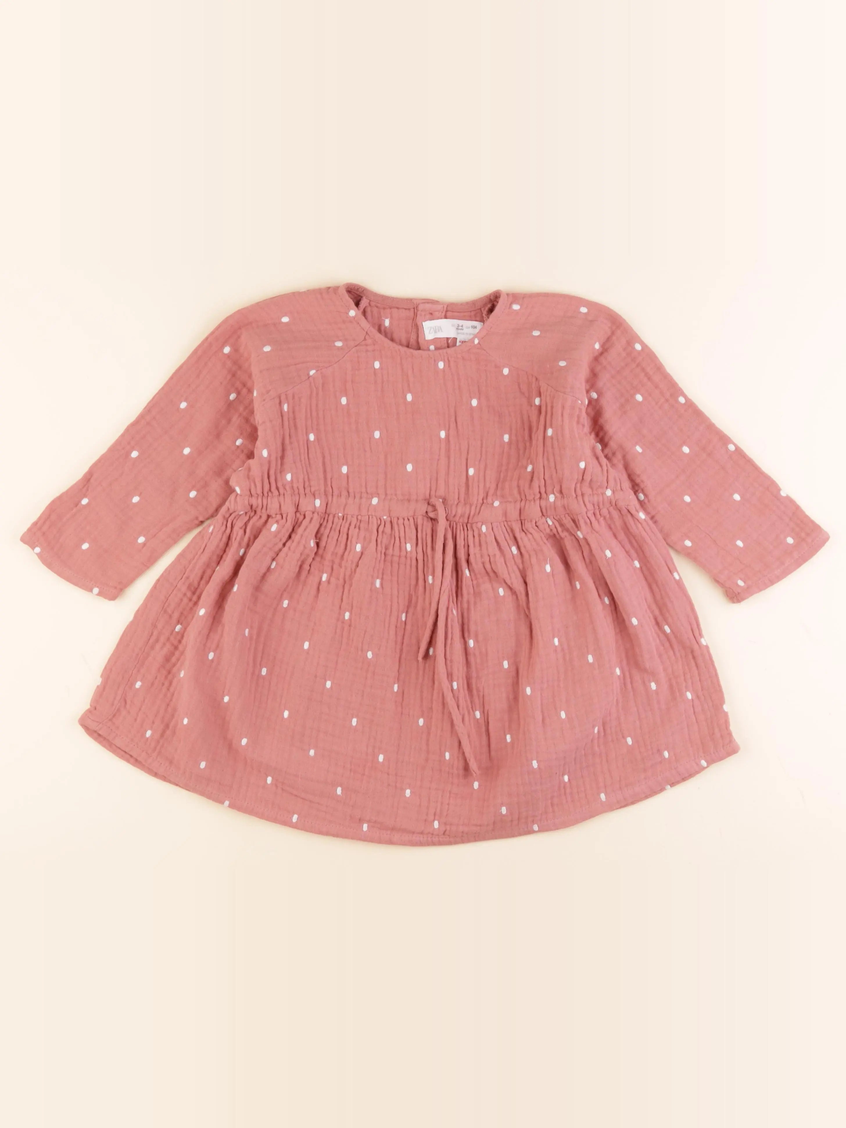 Zara - robe rose - 3/4 ans