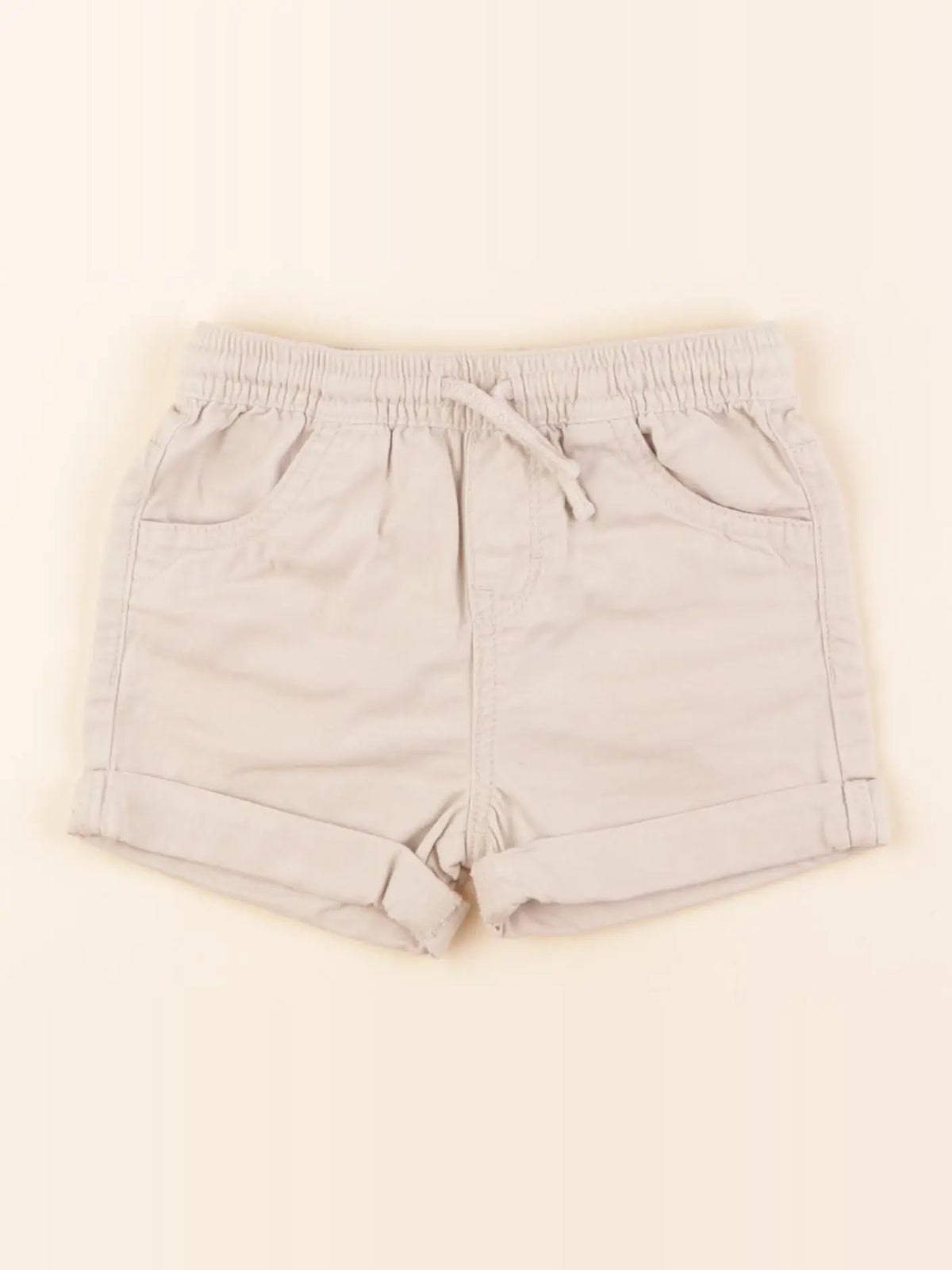 Vertbaudet - short beige - 24 mois
