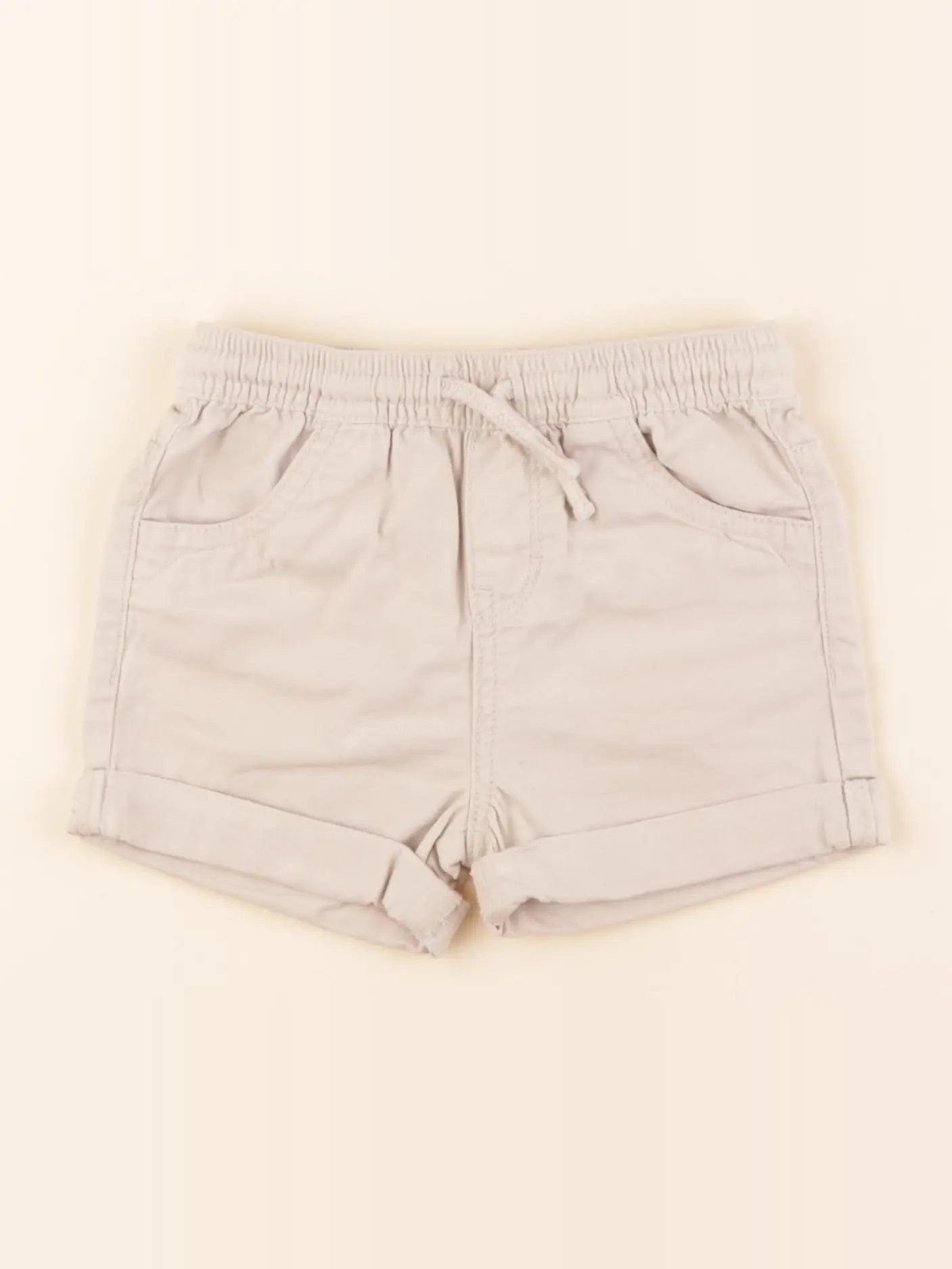 Vertbaudet - short beige - 24 mois