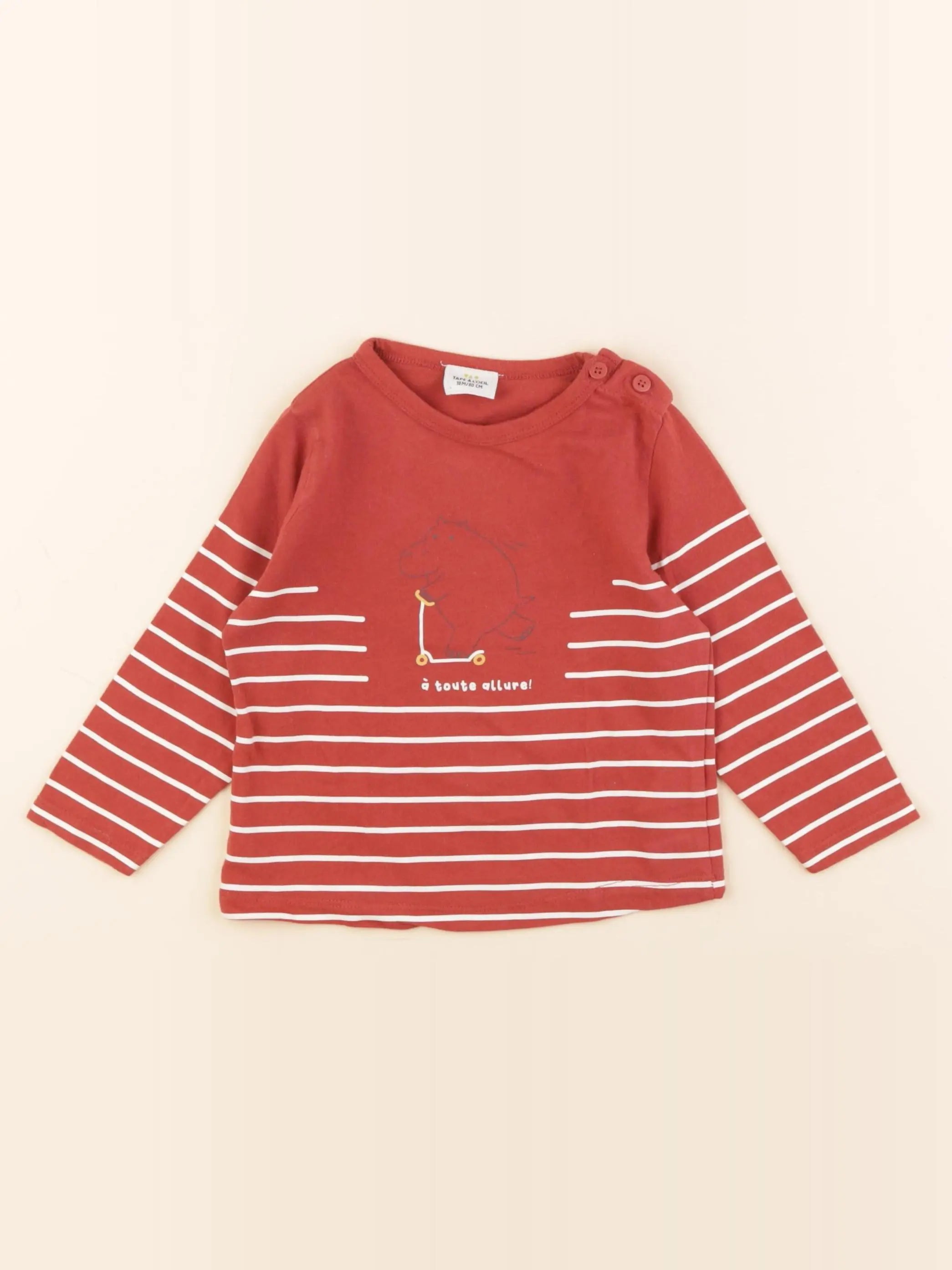 Tape à l'oeil - tee-shirt rouge - 18 mois