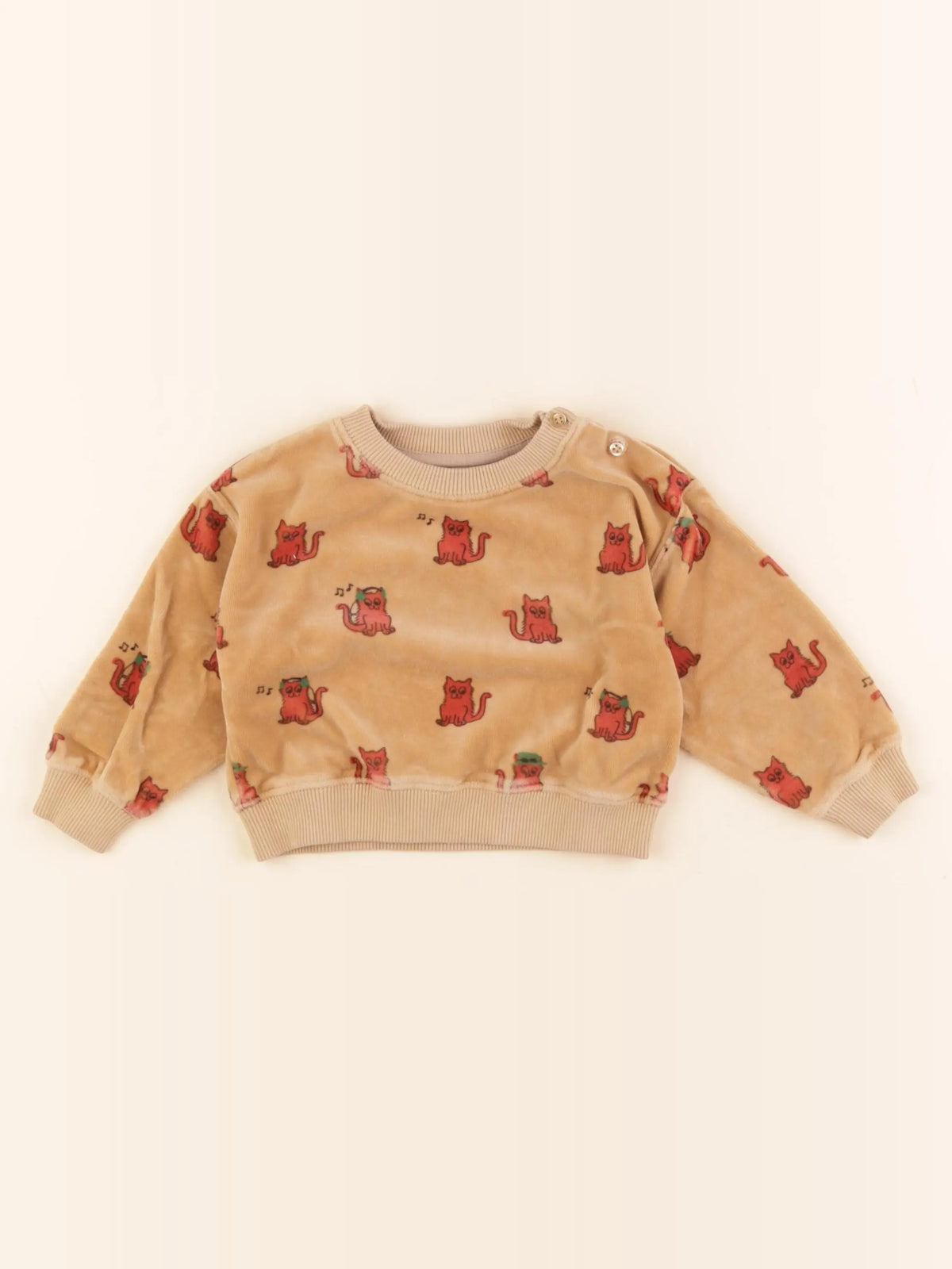 Emile et Ida - sweat marron - 12 mois