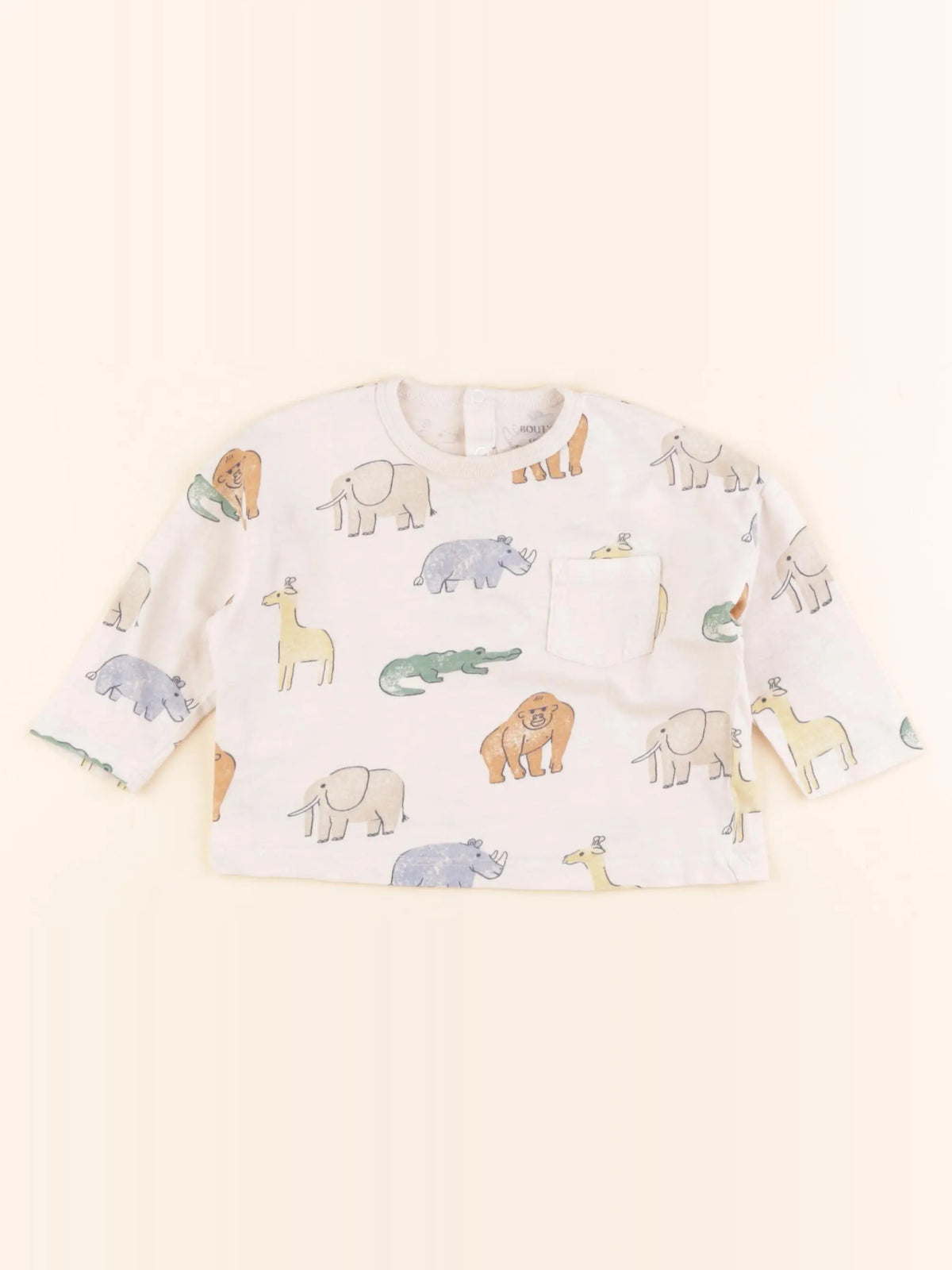 Boutchou - tee-shirt beige - 6 mois