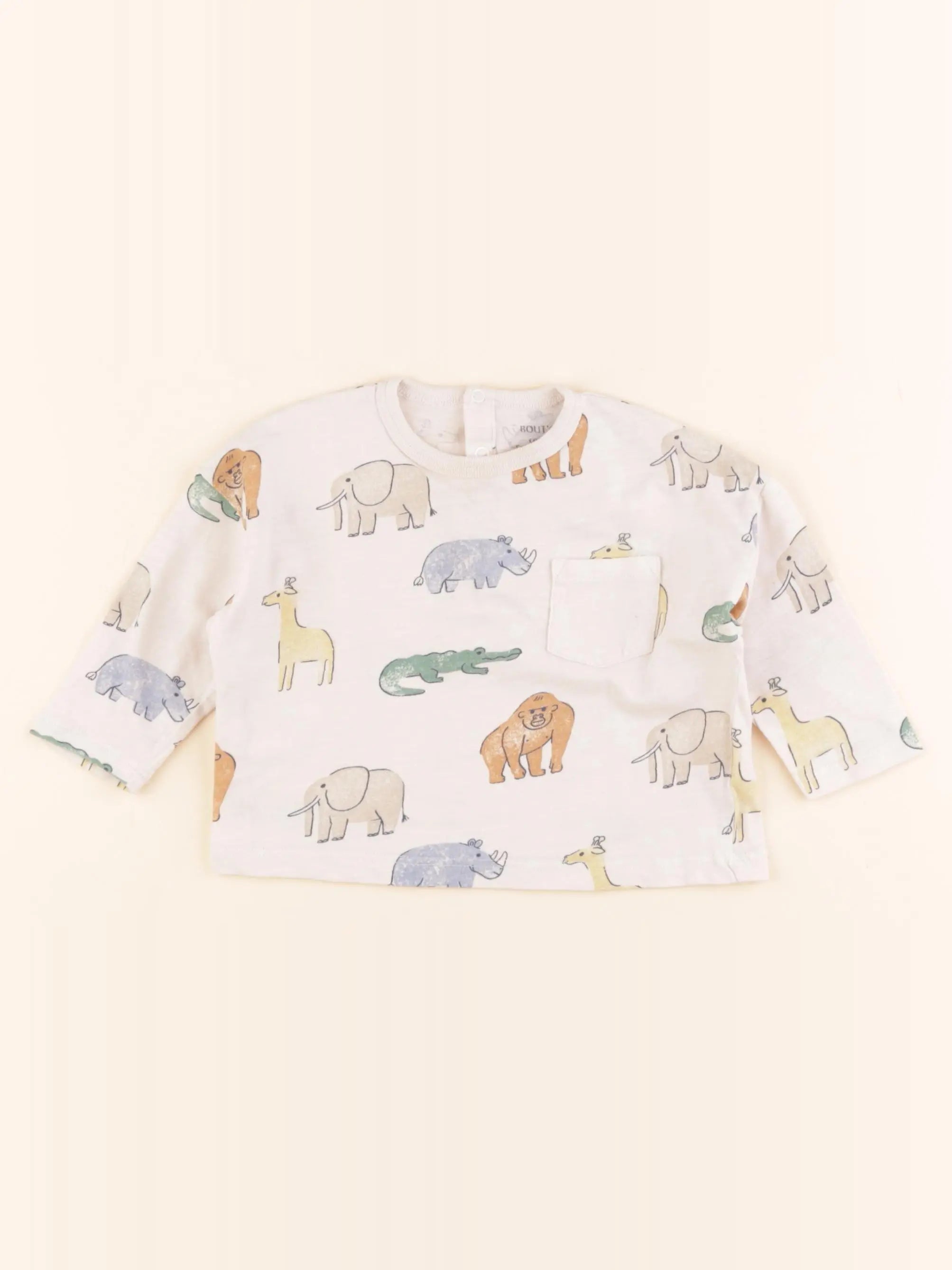 Boutchou - tee-shirt beige - 6 mois