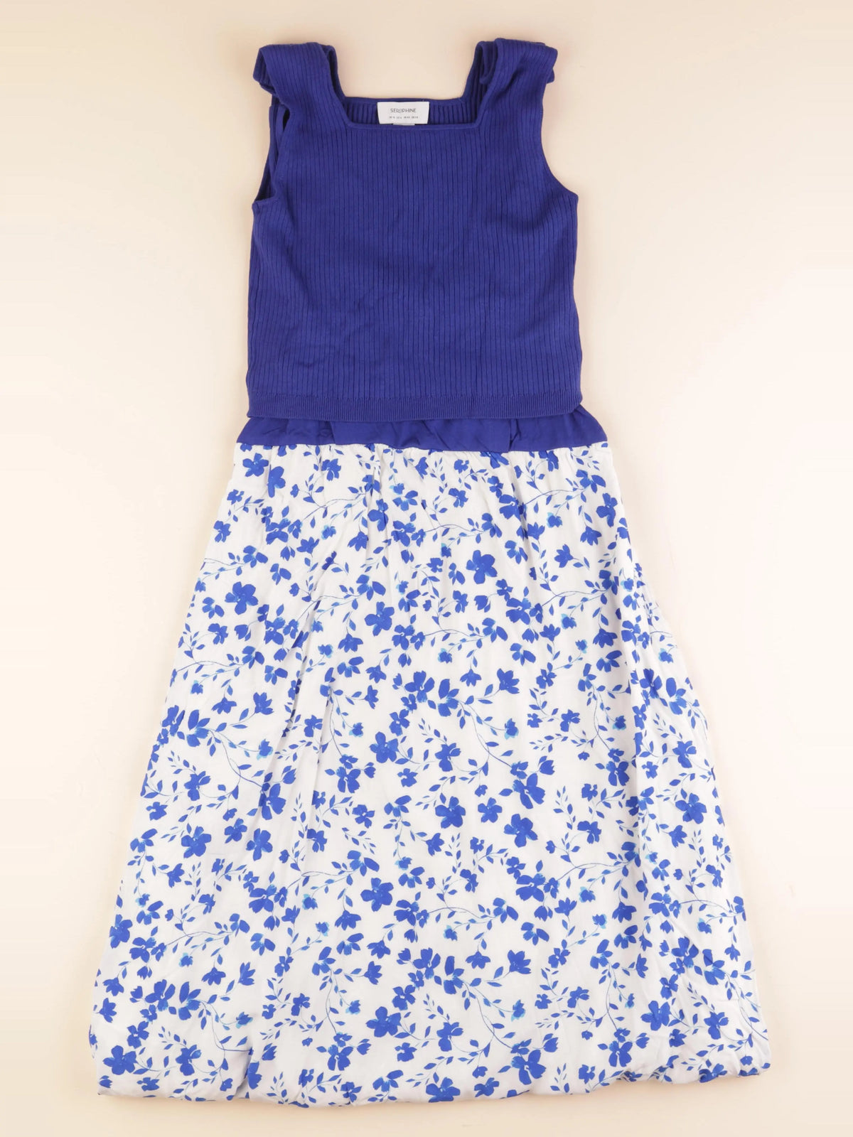 Seraphine - robe grossesse bleu - 40