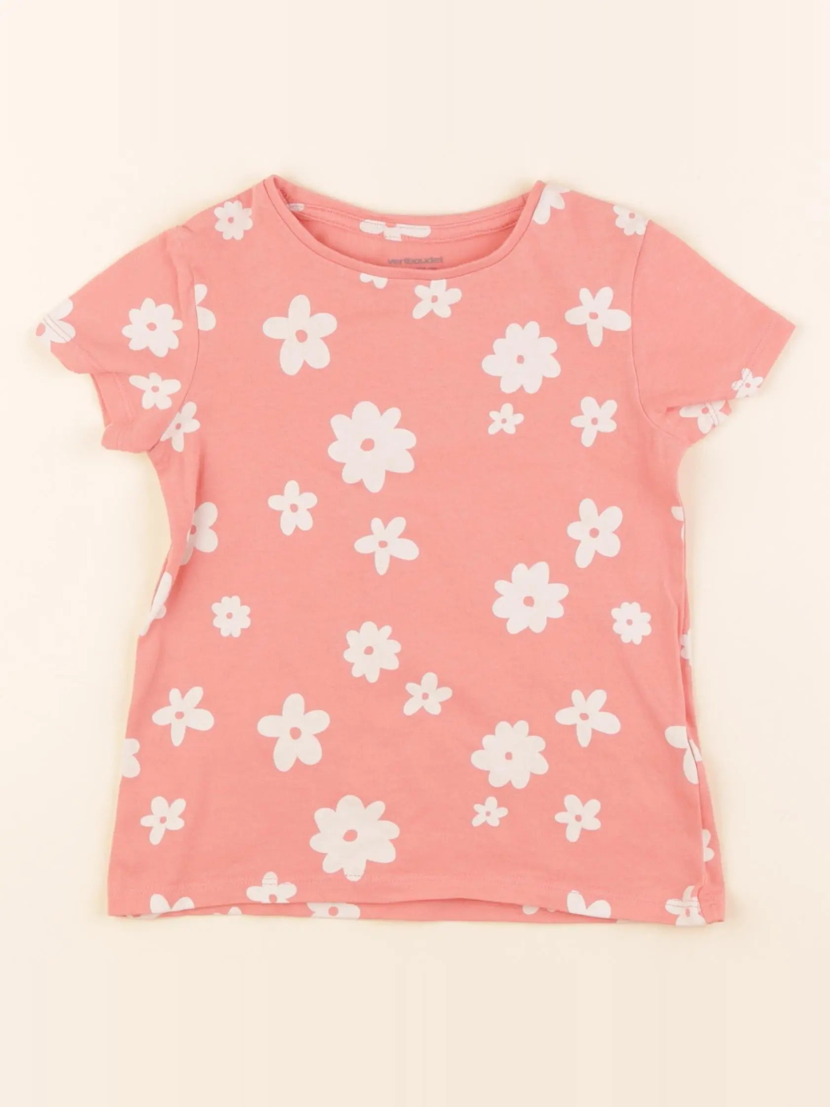 Vertbaudet - tee-shirt rose - 4 ans