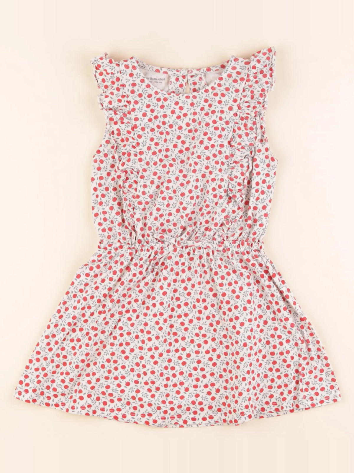 Vertbaudet - robe rouge - 4 ans