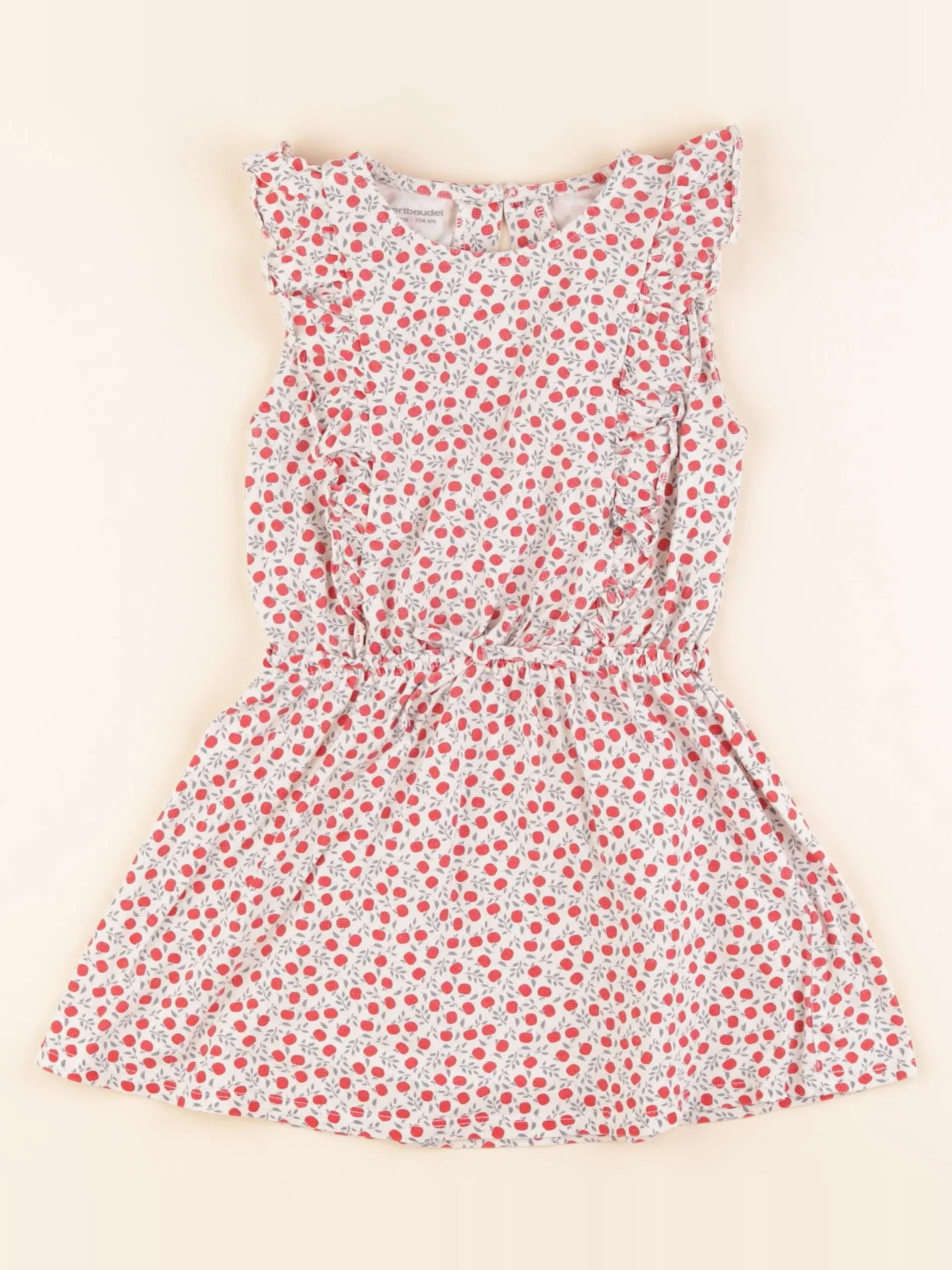 Vertbaudet - robe rouge - 4 ans