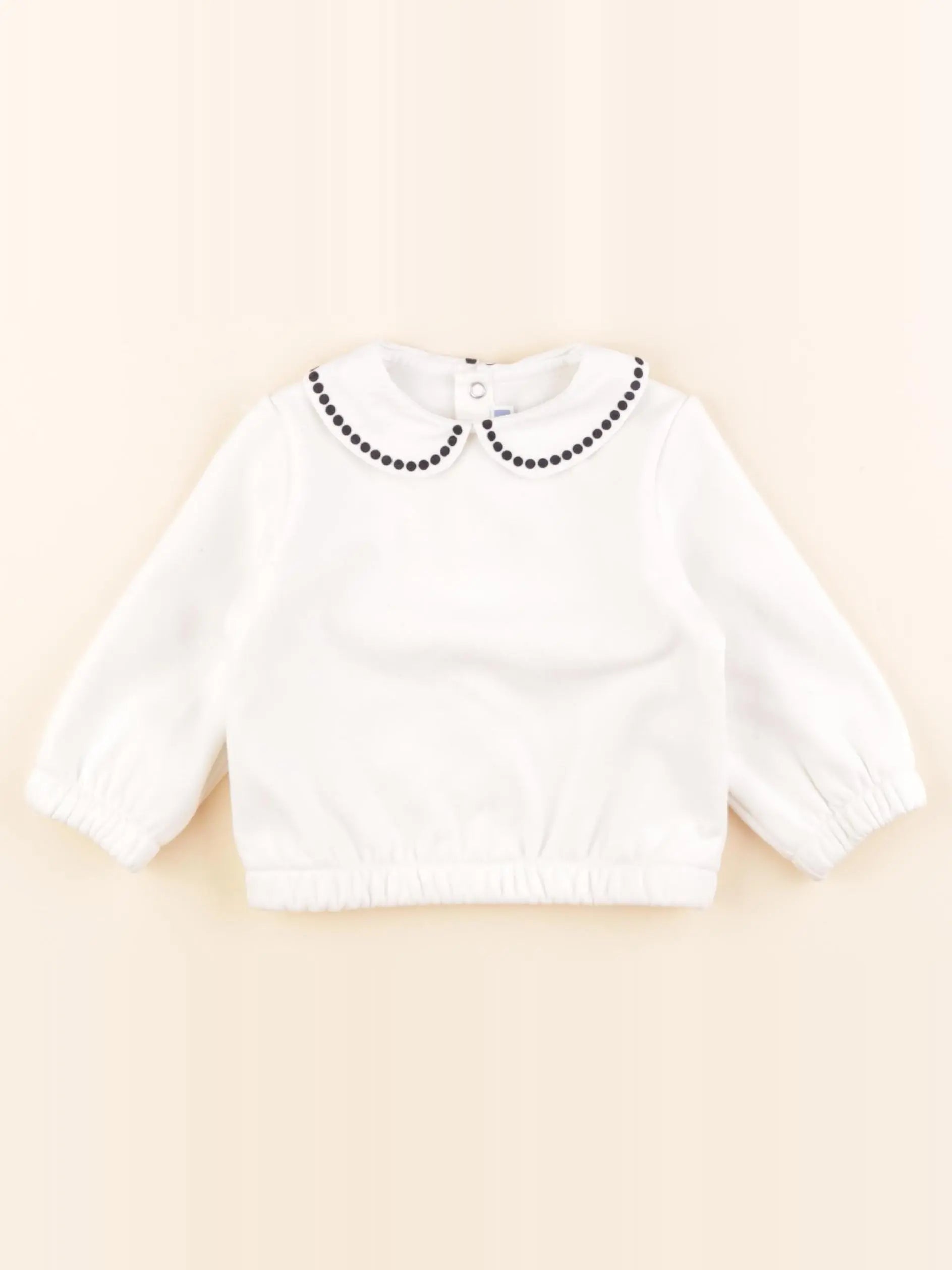 Jacadi - sweat blanc - 12 mois